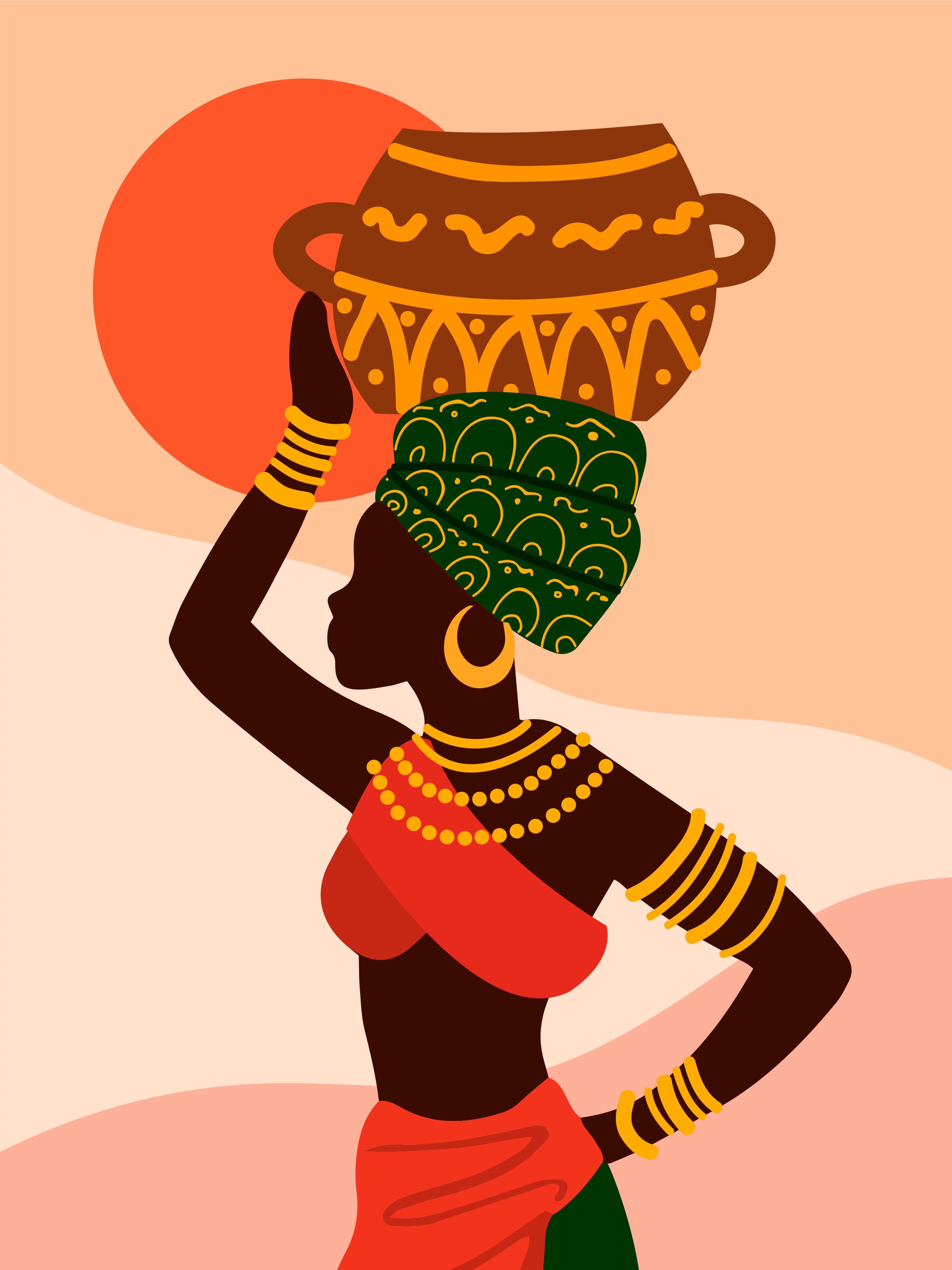 Vinyl Decal, Illustration Of A Cultural Strength (5" x 7")