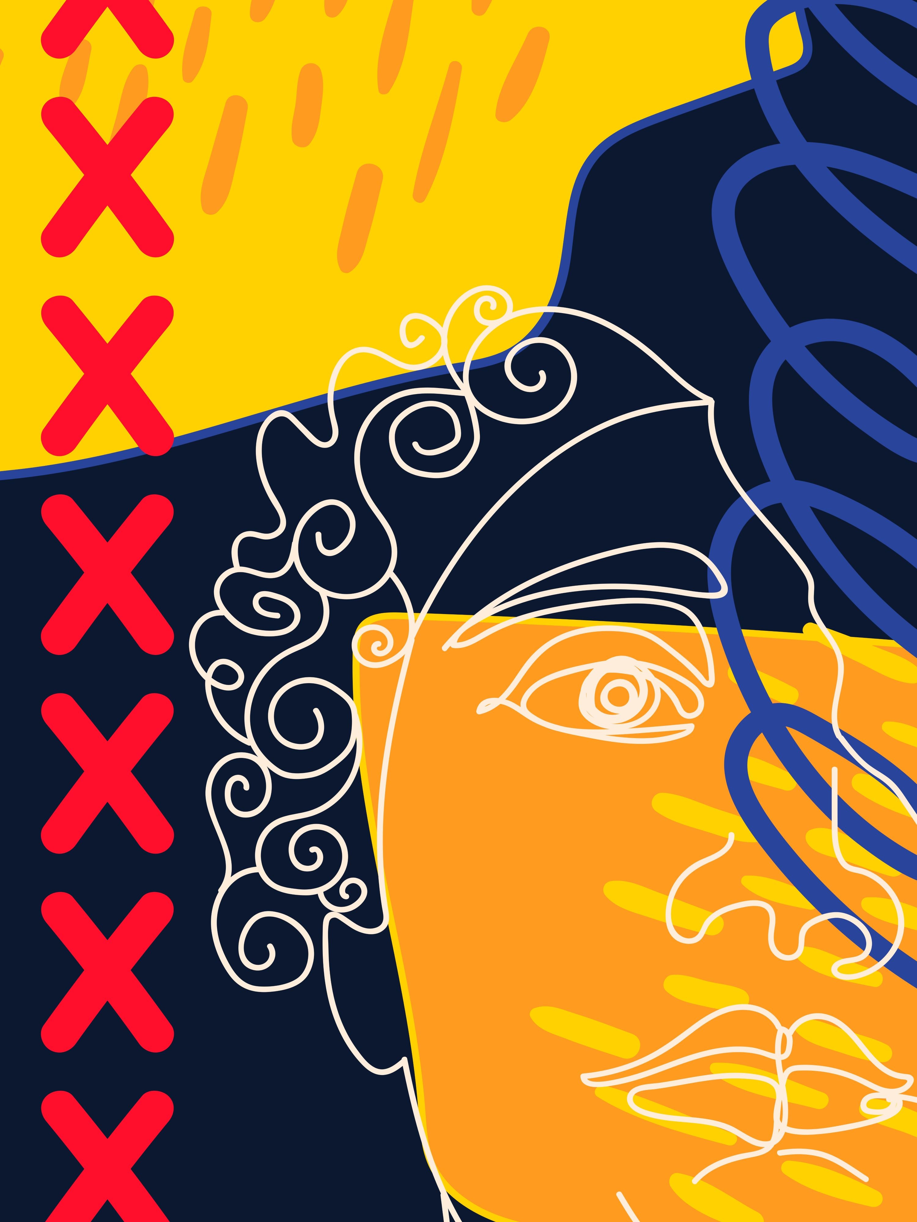 Vinyl Decal, Abstract Beauty Poster (5" x 7")