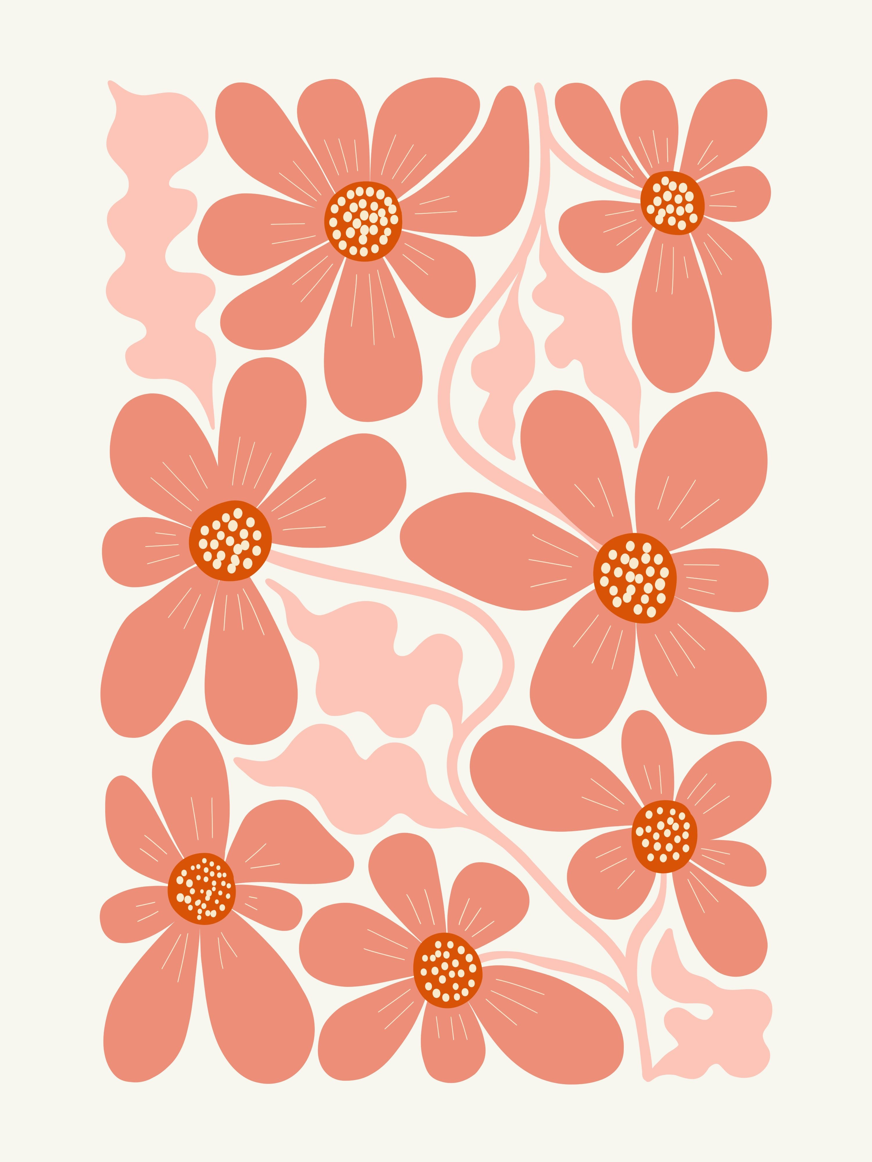 Vinyl Decal, Blooming Energy Art (5" x 7")