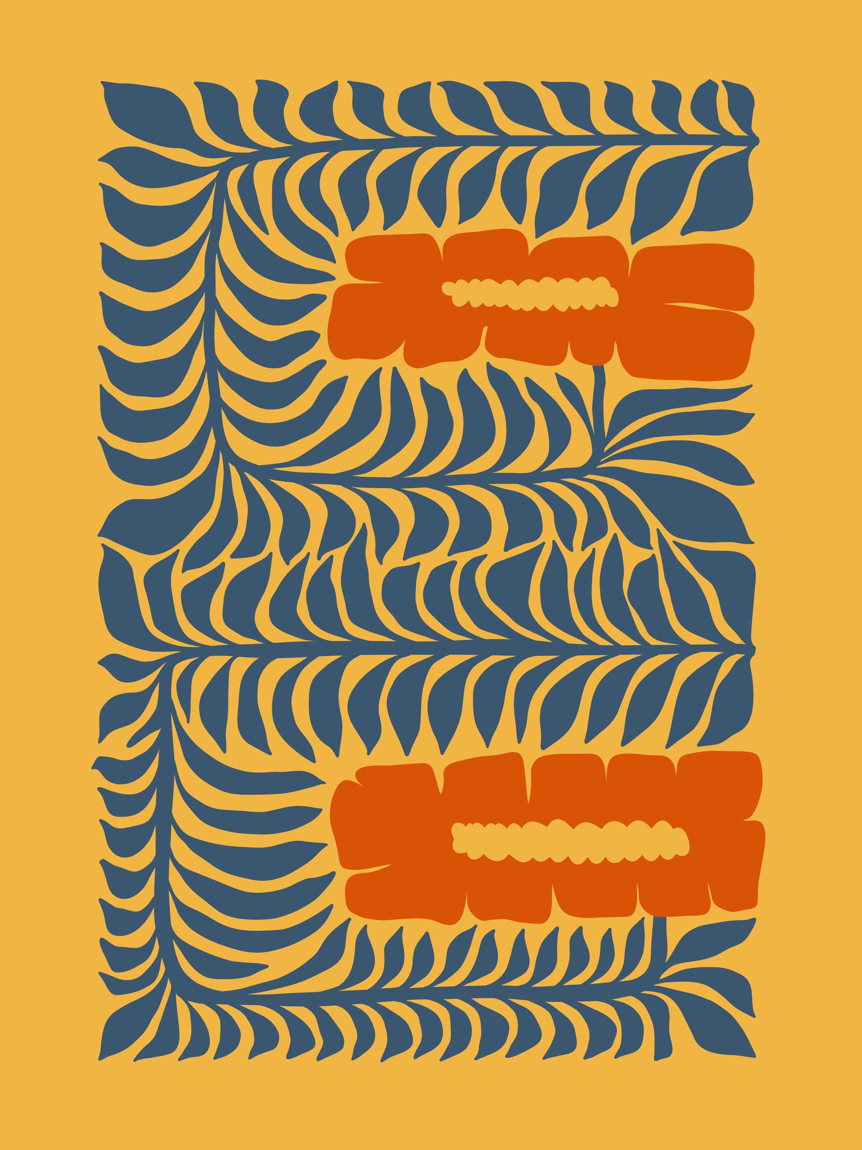 Vinyl Decal, Deep Bloom Art (5" x 7")