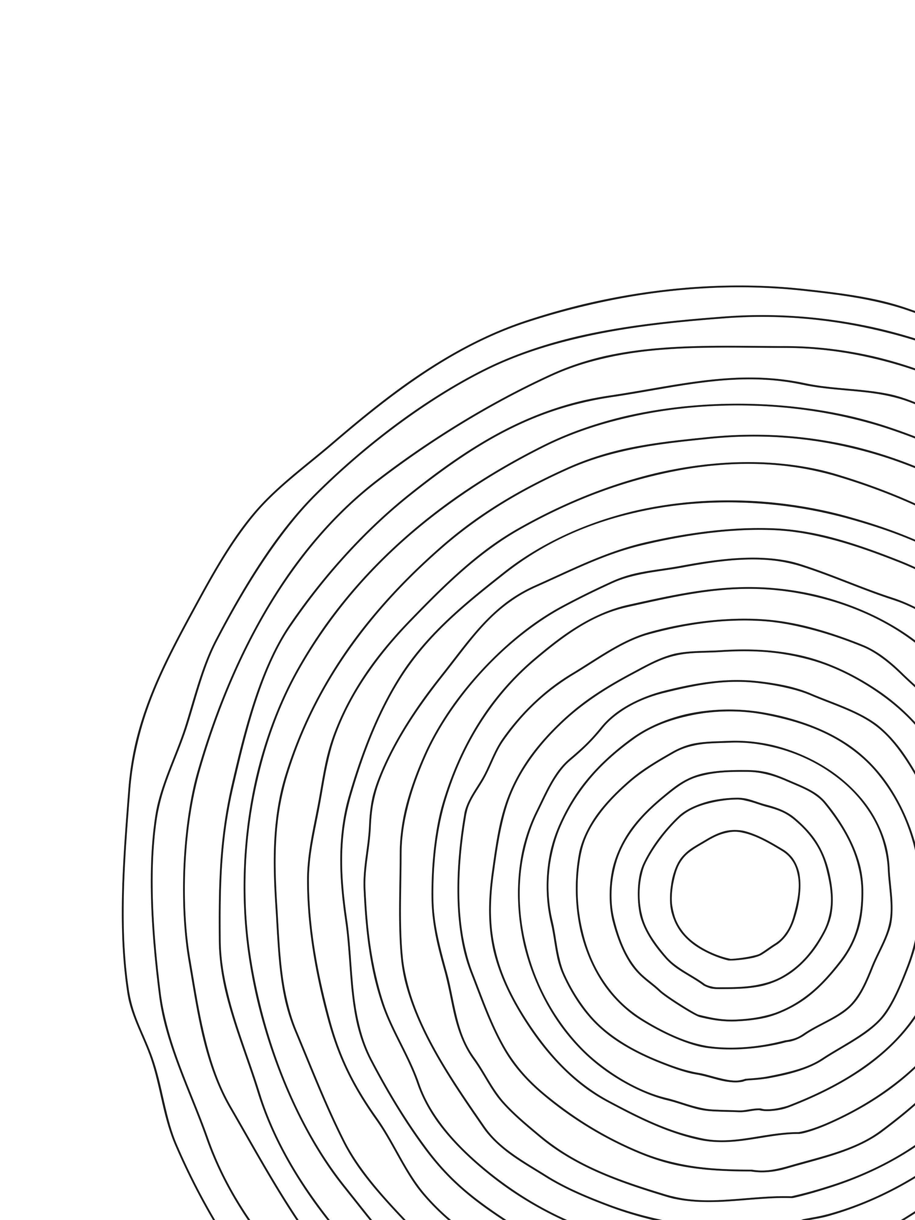 Vinyl Decal, Black Concentric Circles Art. (5" x 7")
