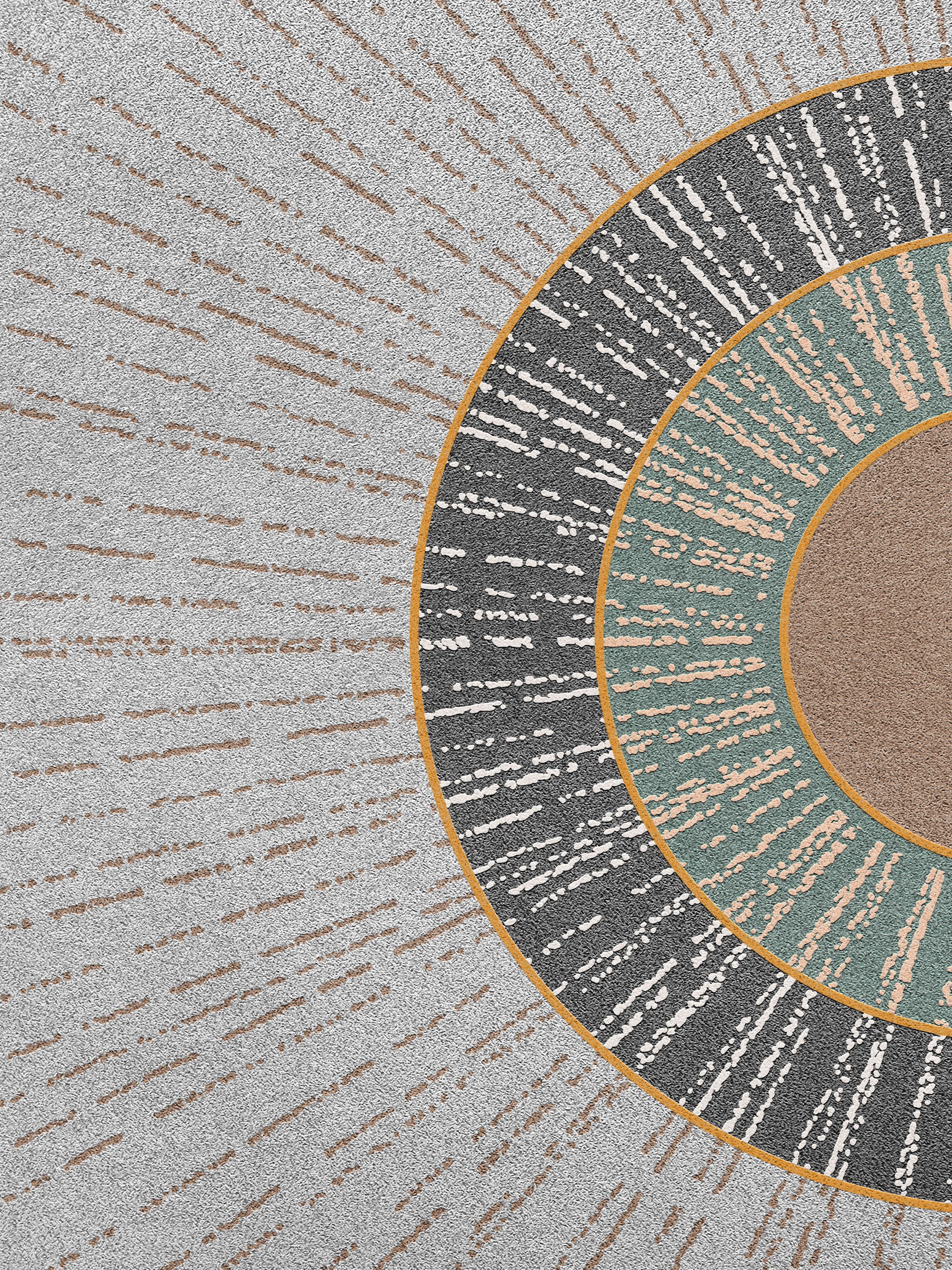 Vinyl Decal, Textured Concentric Circles (5" x 7")