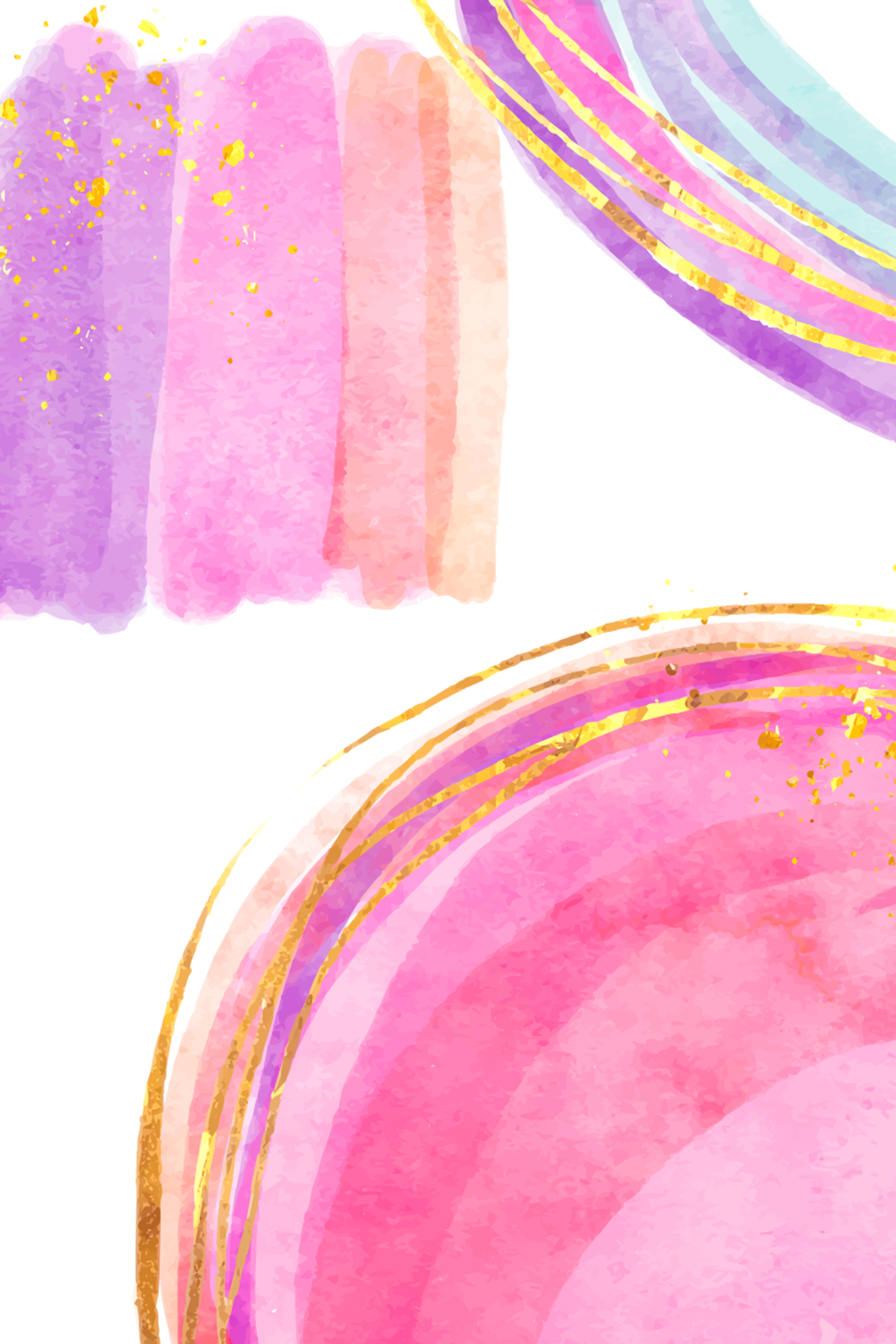 Vinyl Decal, Abstract Watercolor Design.. (5" x 7")
