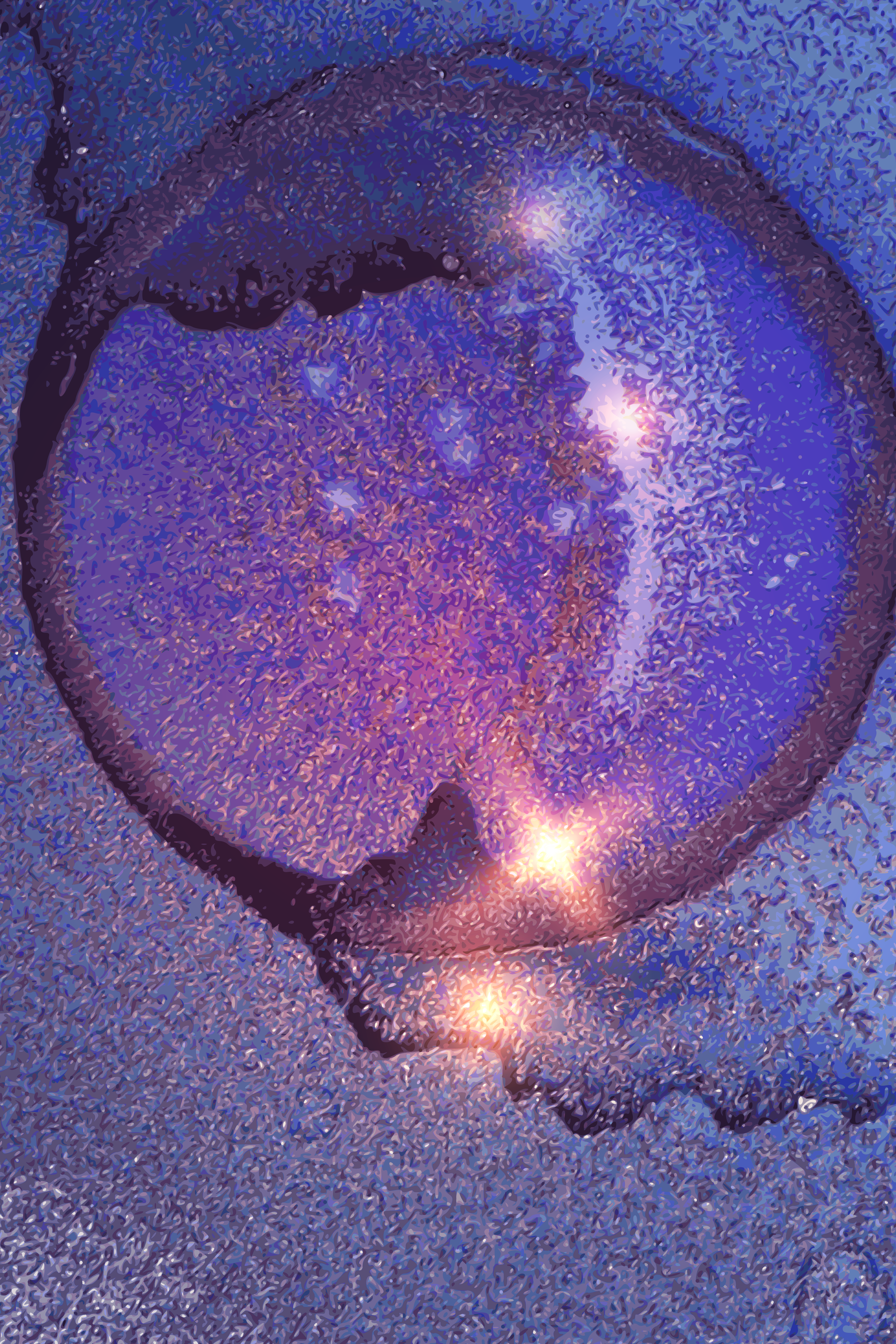 Vinyl Decal, Geode Texture Art (5" x 7")