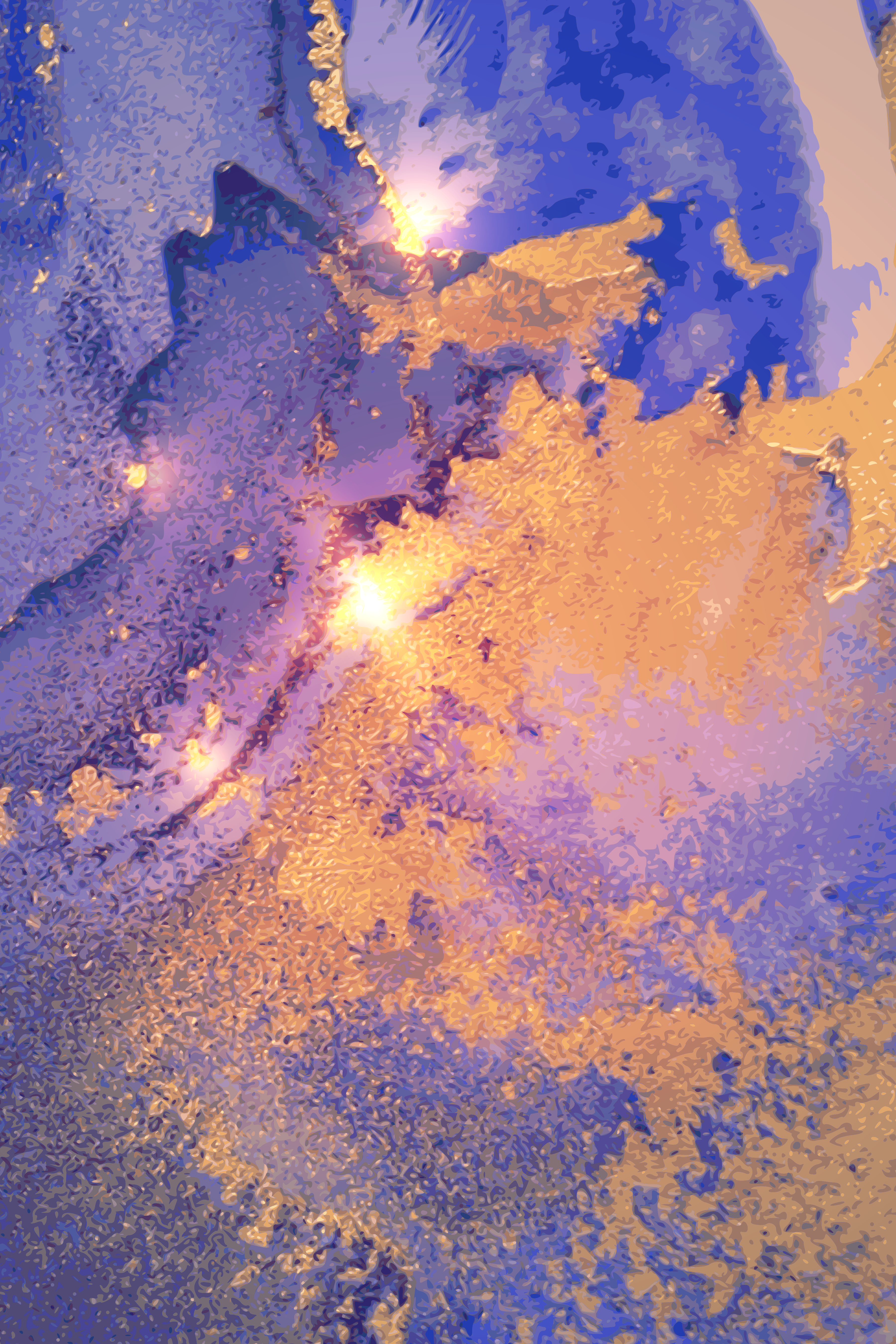 Vinyl Decal, Geode Texture Art. (5" x 7")
