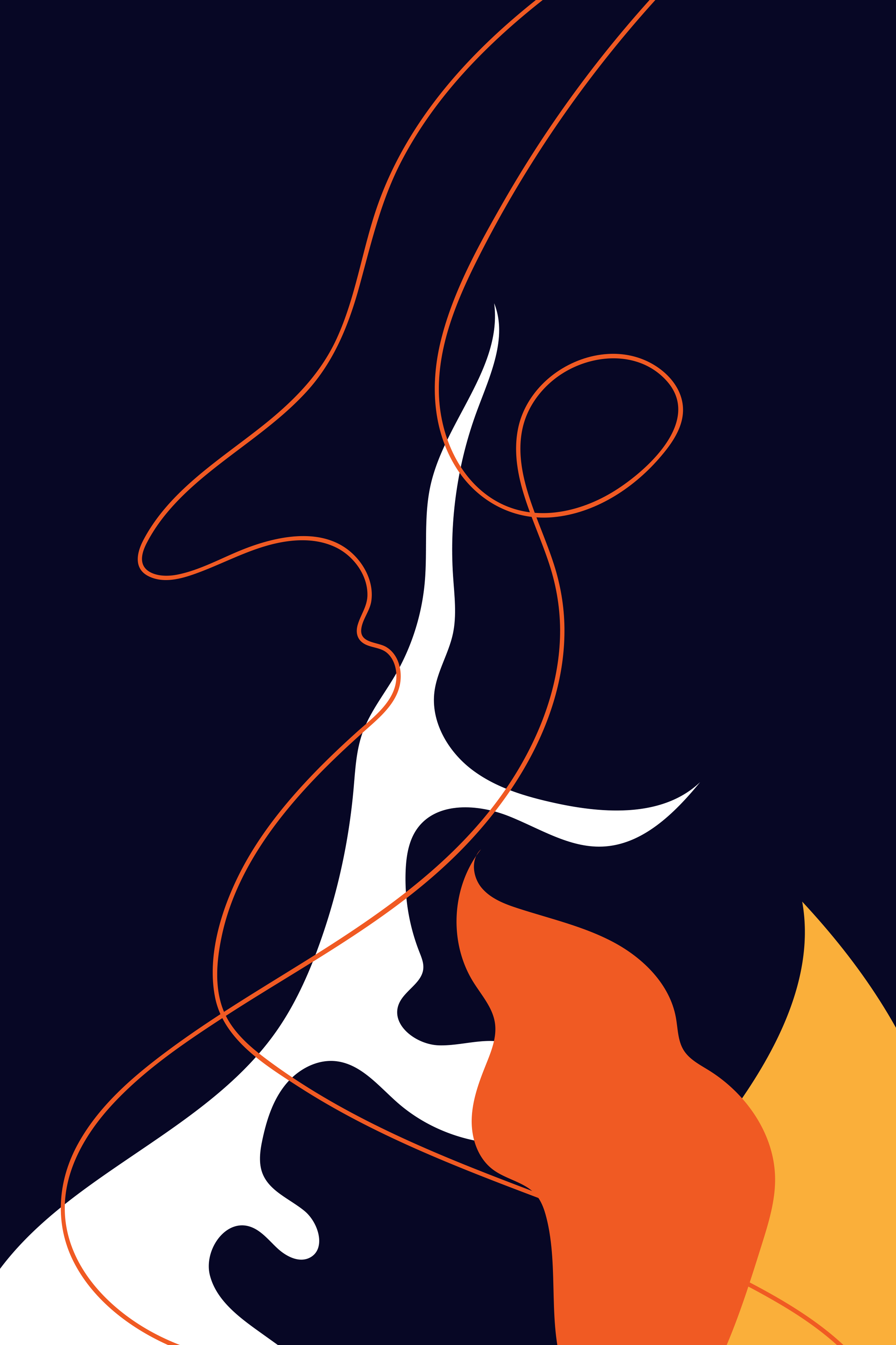 Vinyl Decal, Modern Graphic Design (5" x 7")