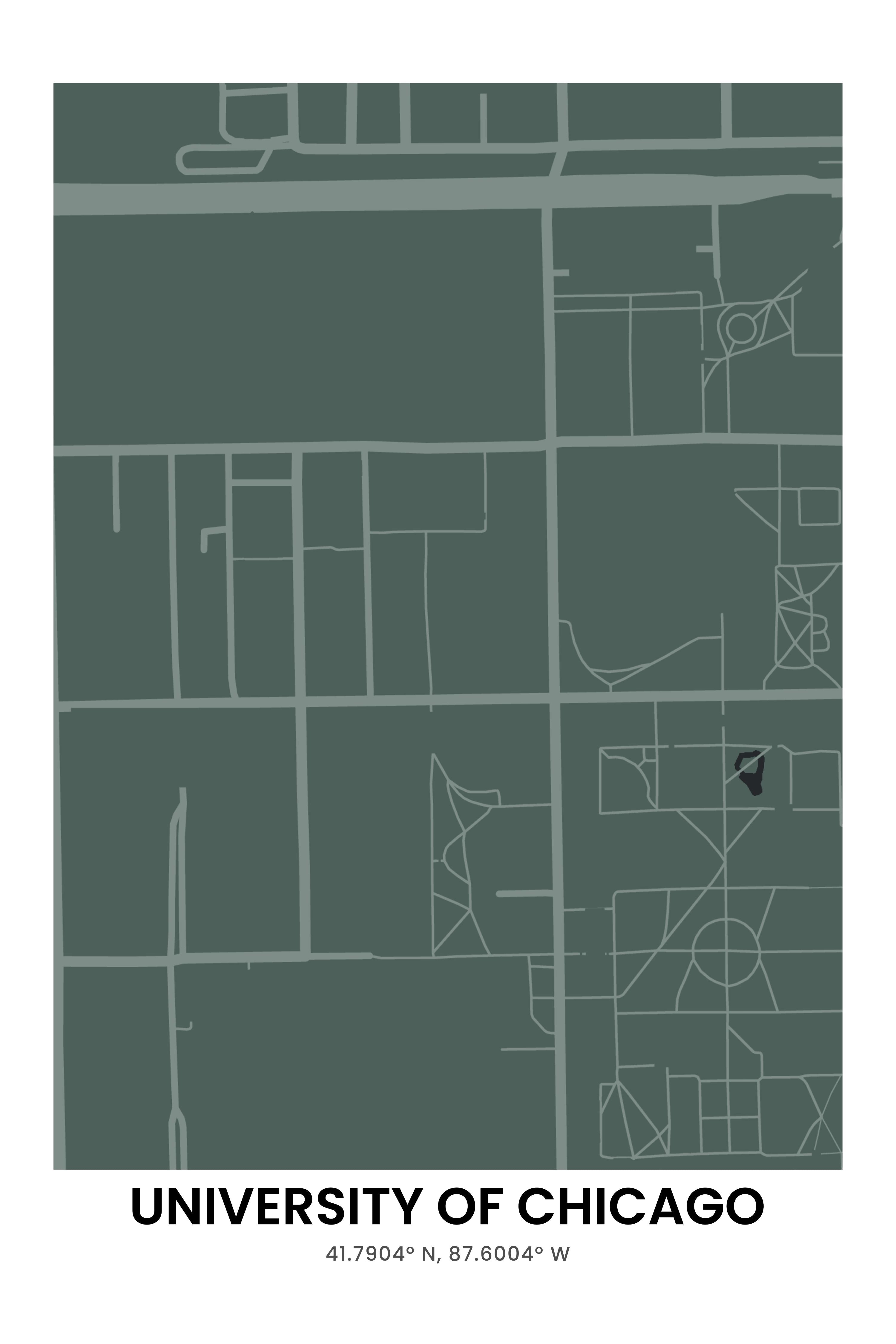Vinyl Decal, University Of Chicago (5" x 7")