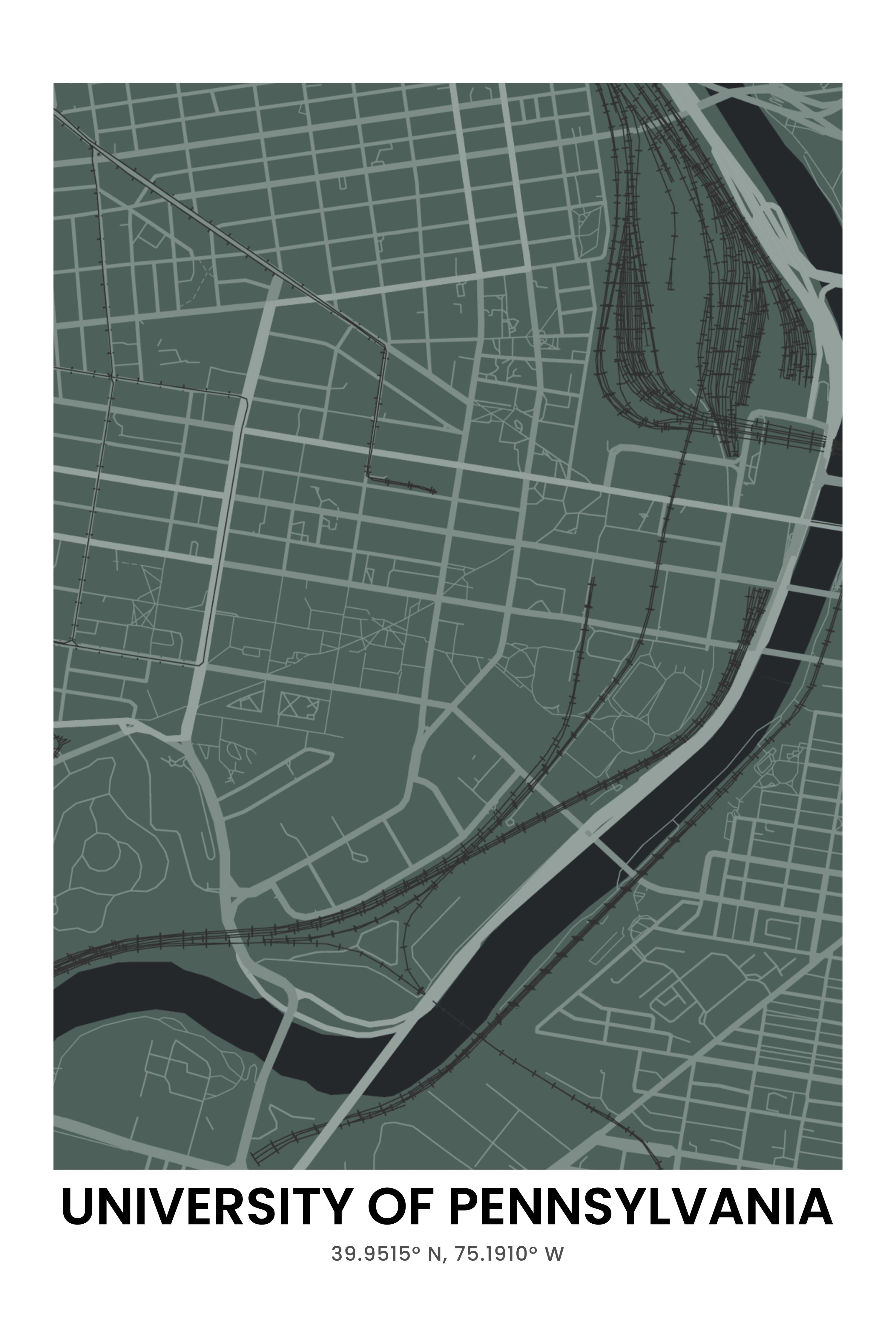 Vinyl Decal, University Of Pennsylvania (5" x 7")