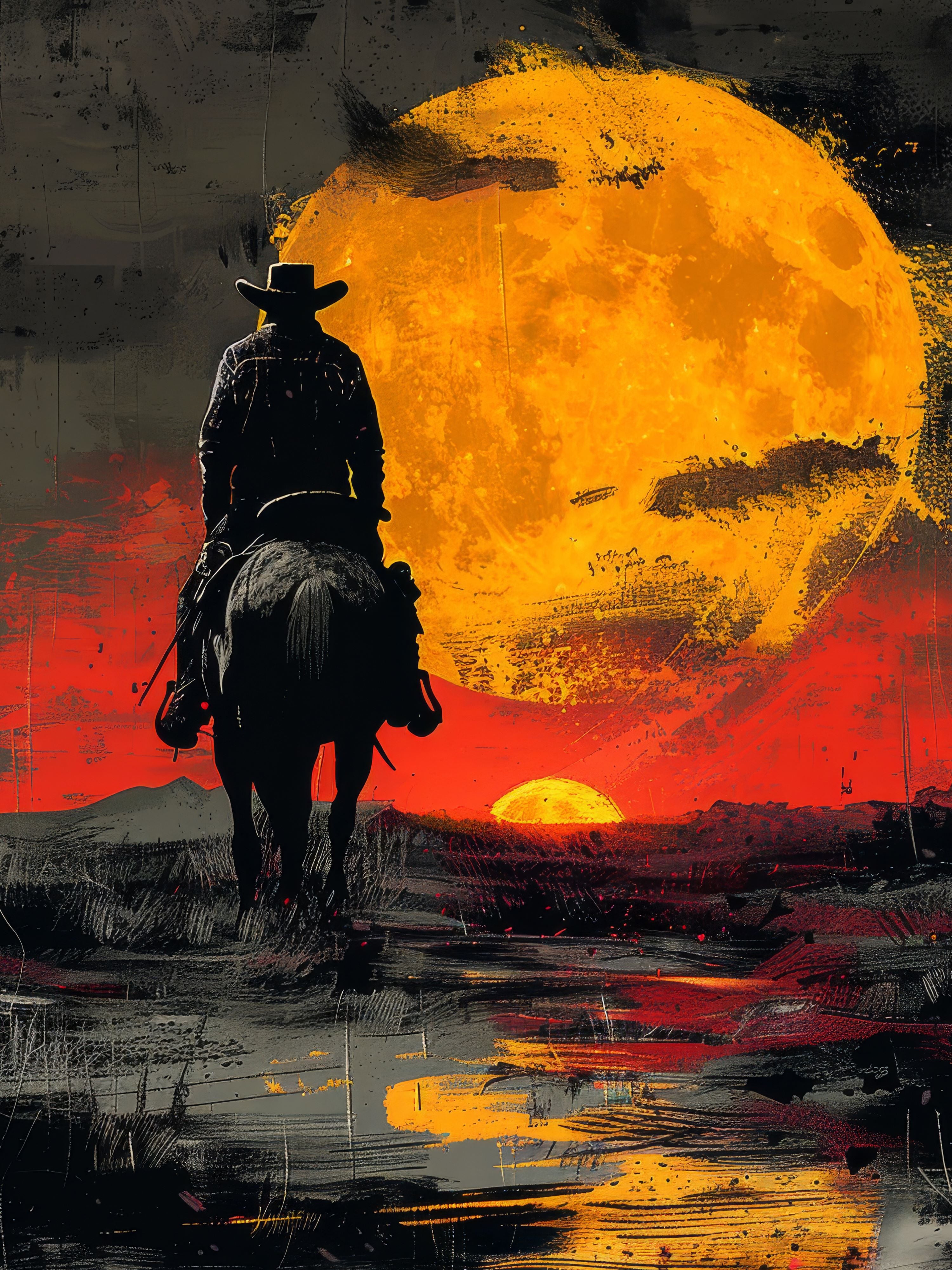 Vinyl Decal, The Last Cowboy (5" x 7")