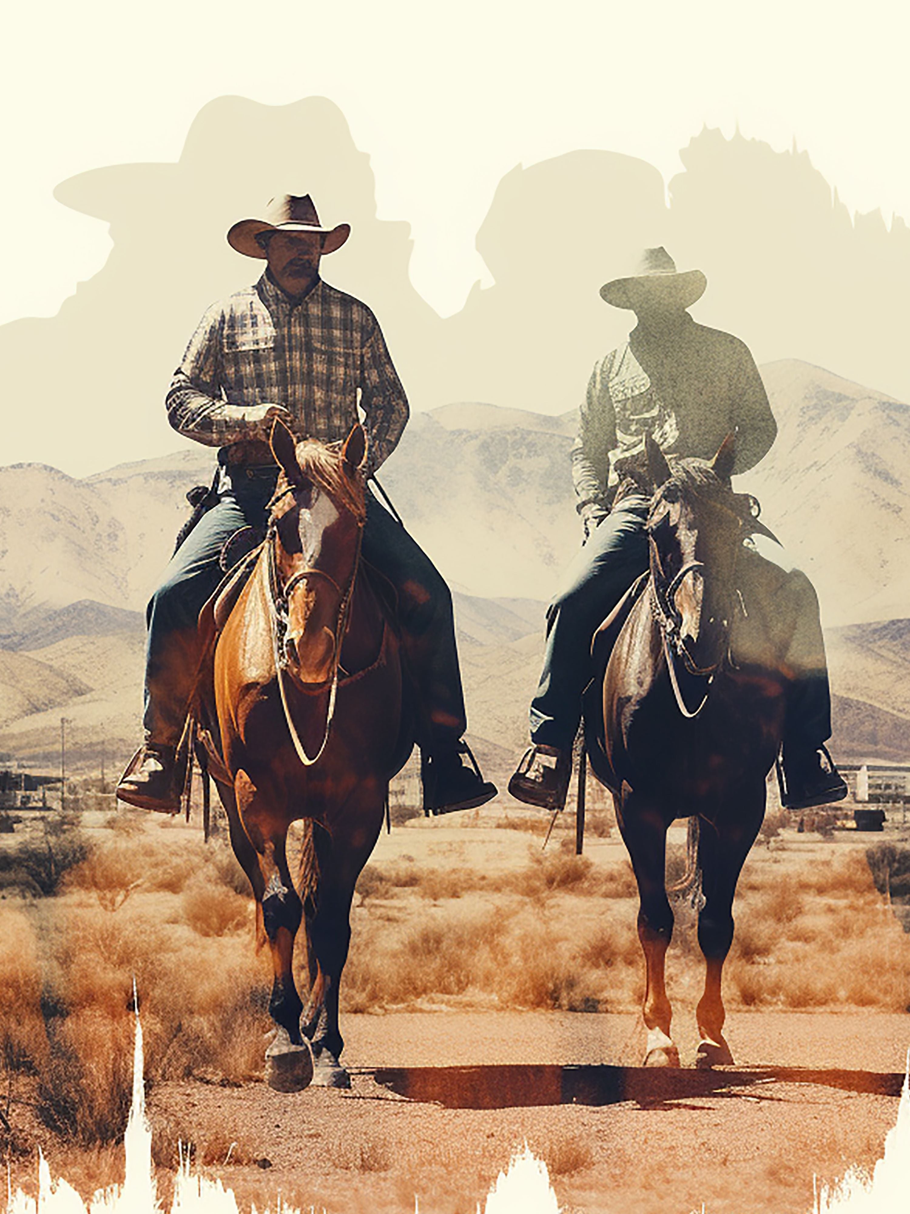 Vinyl Decal, Desert Riders (5" x 7")