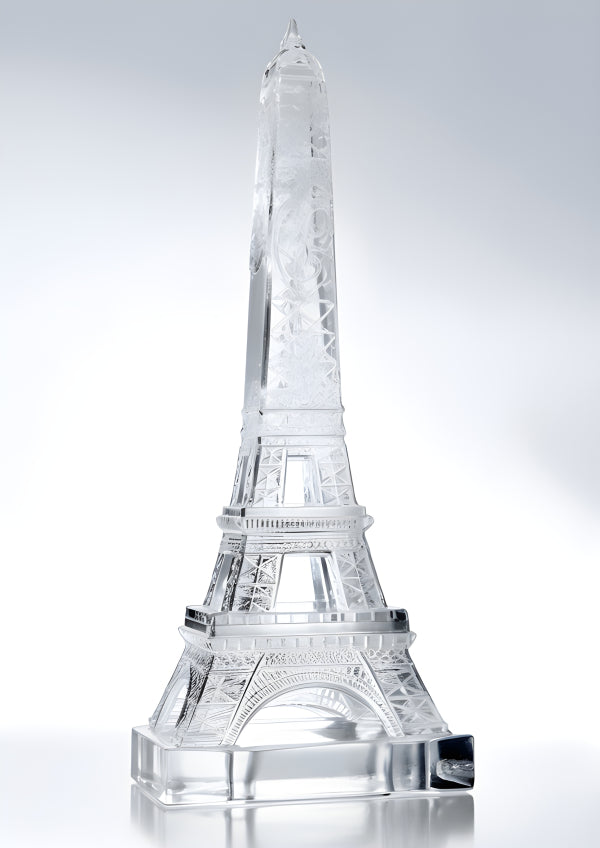 Vinyl Decal, Travel Memories Eiffel Tower Crystal Figurine Collectible Souvenir Paris Landmark Repli