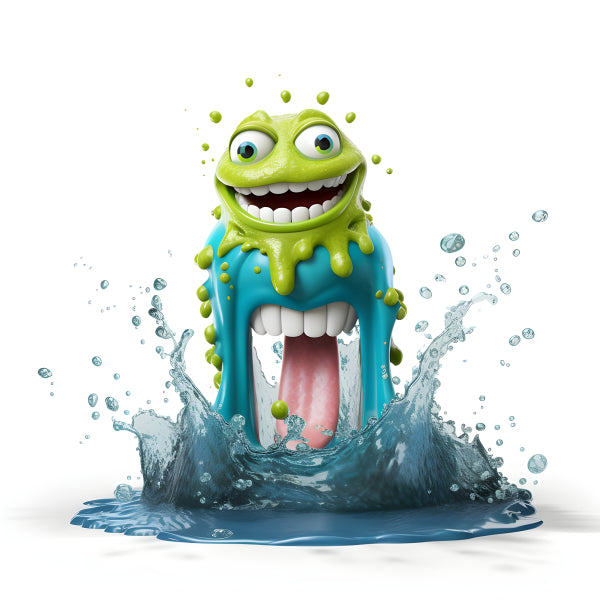 Vinyl Decal, Smiling Green Monster Wall Art Poster, 5 x 7 or 8 x 10 Inch Unframed Poster for Home, B