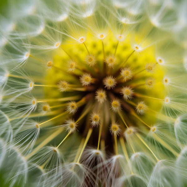 Vinyl Decal, Dandelion Seed Head Close Up Wall Art Poster, 5 x 7 or 8 x 10 Inch Unframed Poster for 