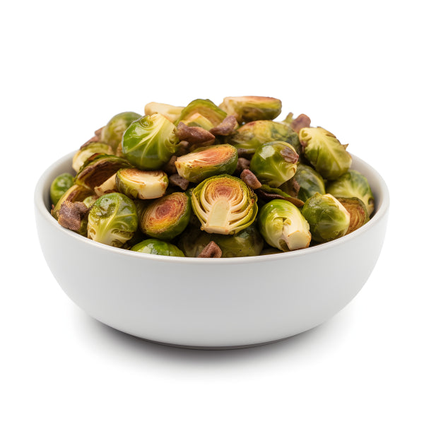 Vinyl Decal, Roasted Brussels Sprouts Snack, Ready to Eat Green Vegetable Bites with Savory Seasonin