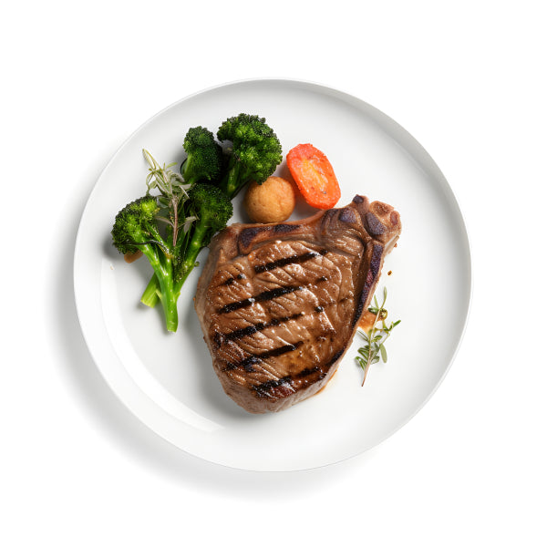 Vinyl Decal, Gourmet Grilled Steak Dinner Wall Art Poster Elegant Kitchen & Dining Room Decor Print,