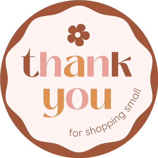 Inspirational Quote "Thank You For Shopping Small" Motivational Sticker Vinyl Decal Motivation Stickers- 5" Vinyl Sticker Waterproof