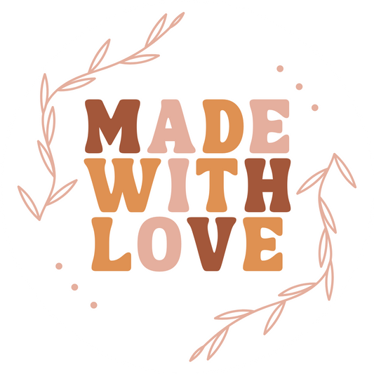 Inspirational Quote "Made With Love" Motivational Sticker Vinyl Decal Motivation Stickers- 5" Vinyl Sticker Waterproof