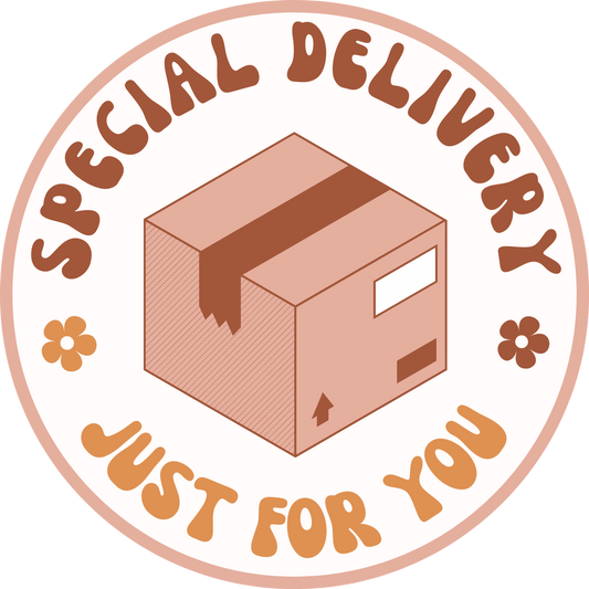 Inspirational Quote "Special Delivery Just For You" Motivational Sticker Vinyl Decal Motivation Stickers- 5" Vinyl Sticker Waterproof