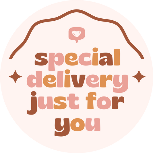 Inspirational Quote "Special Delivery Just For You" Motivational Sticker Vinyl Decal Motivation Stickers- 5" Vinyl Sticker Waterproof