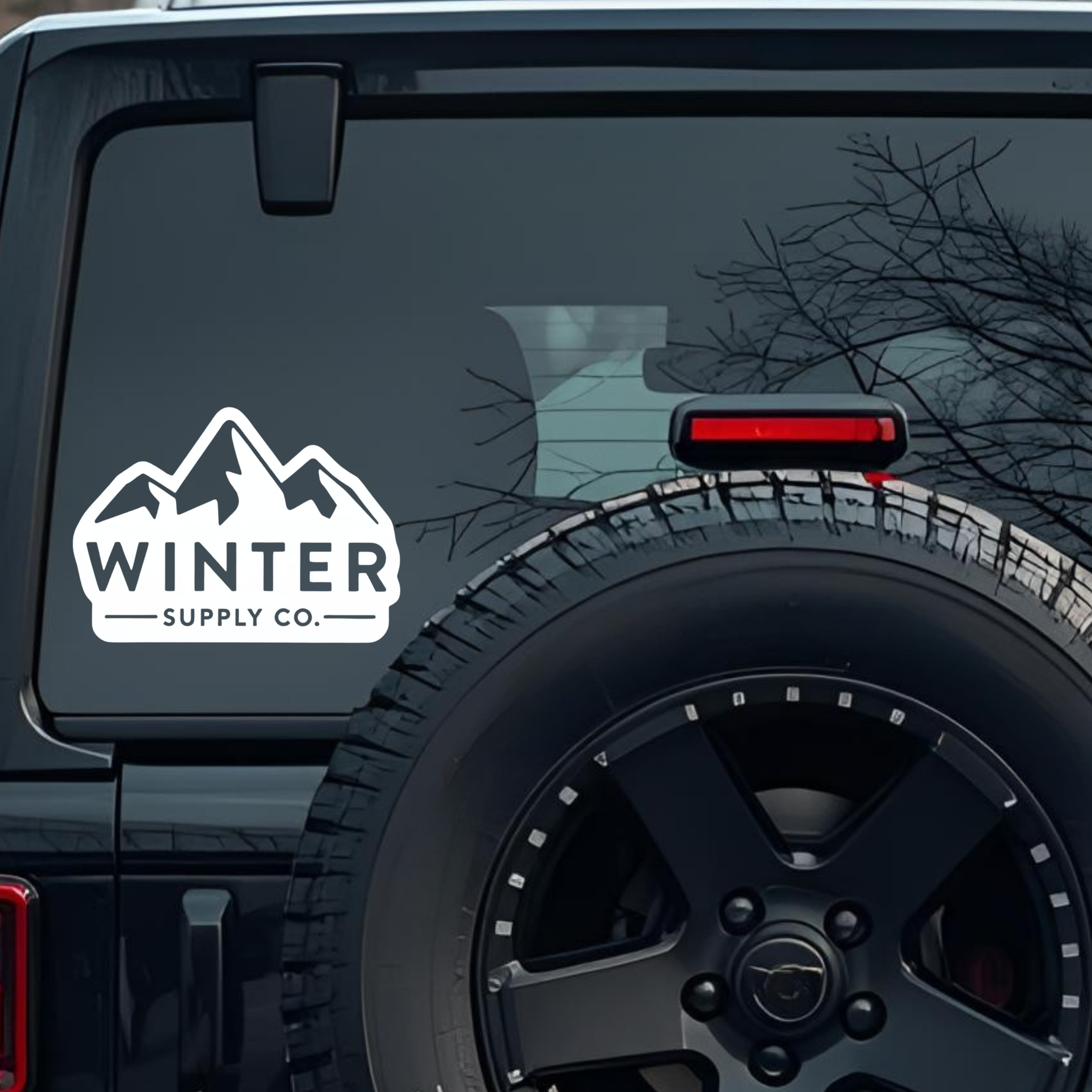 Winter Supply Co. Large 6 inch Premium Decal Sticker For Car Bumper Window Rear Windshield Stickers,