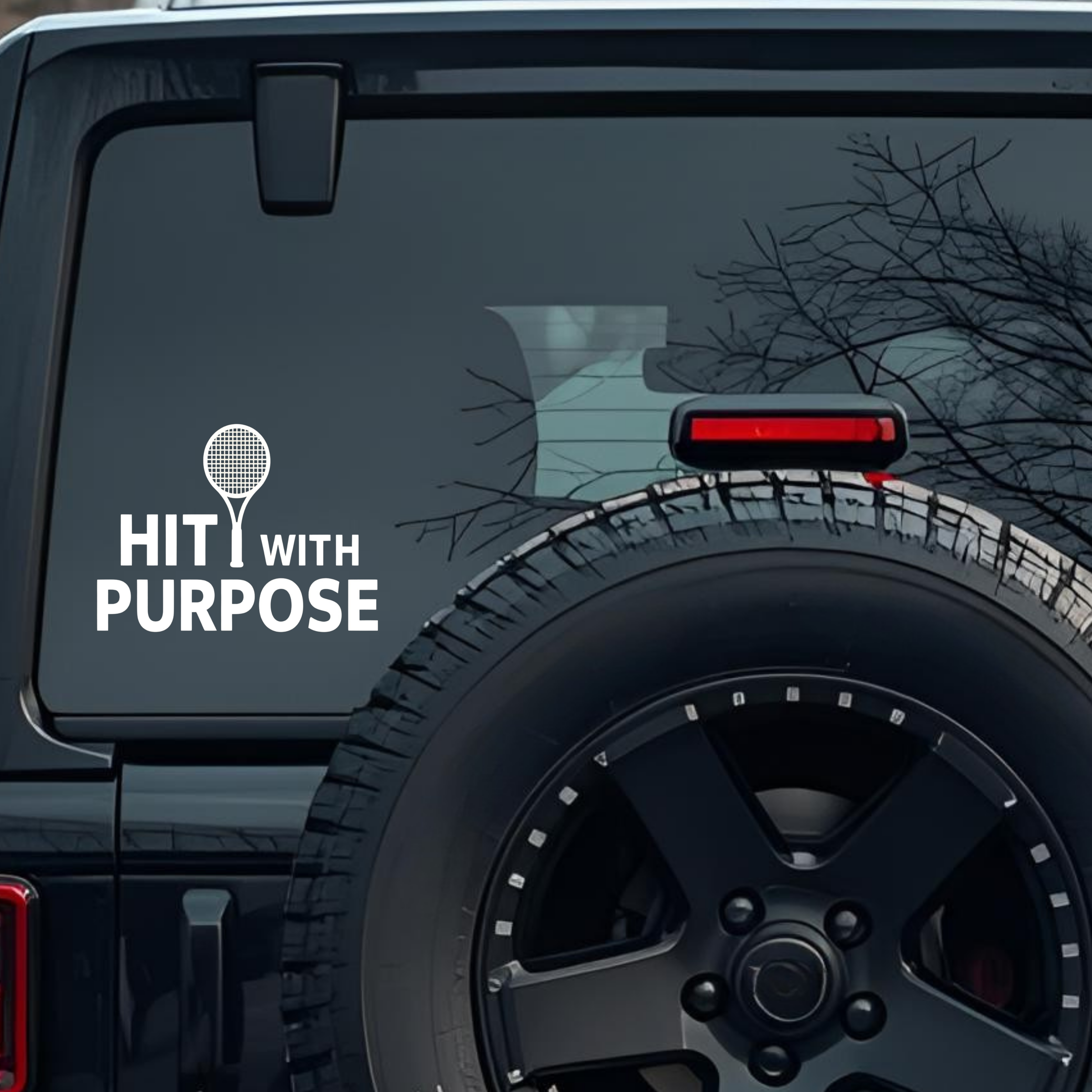 Hit with Purpose Large 6 inch Premium Decal Sticker For Car Bumper Window Rear Windshield Stickers, 