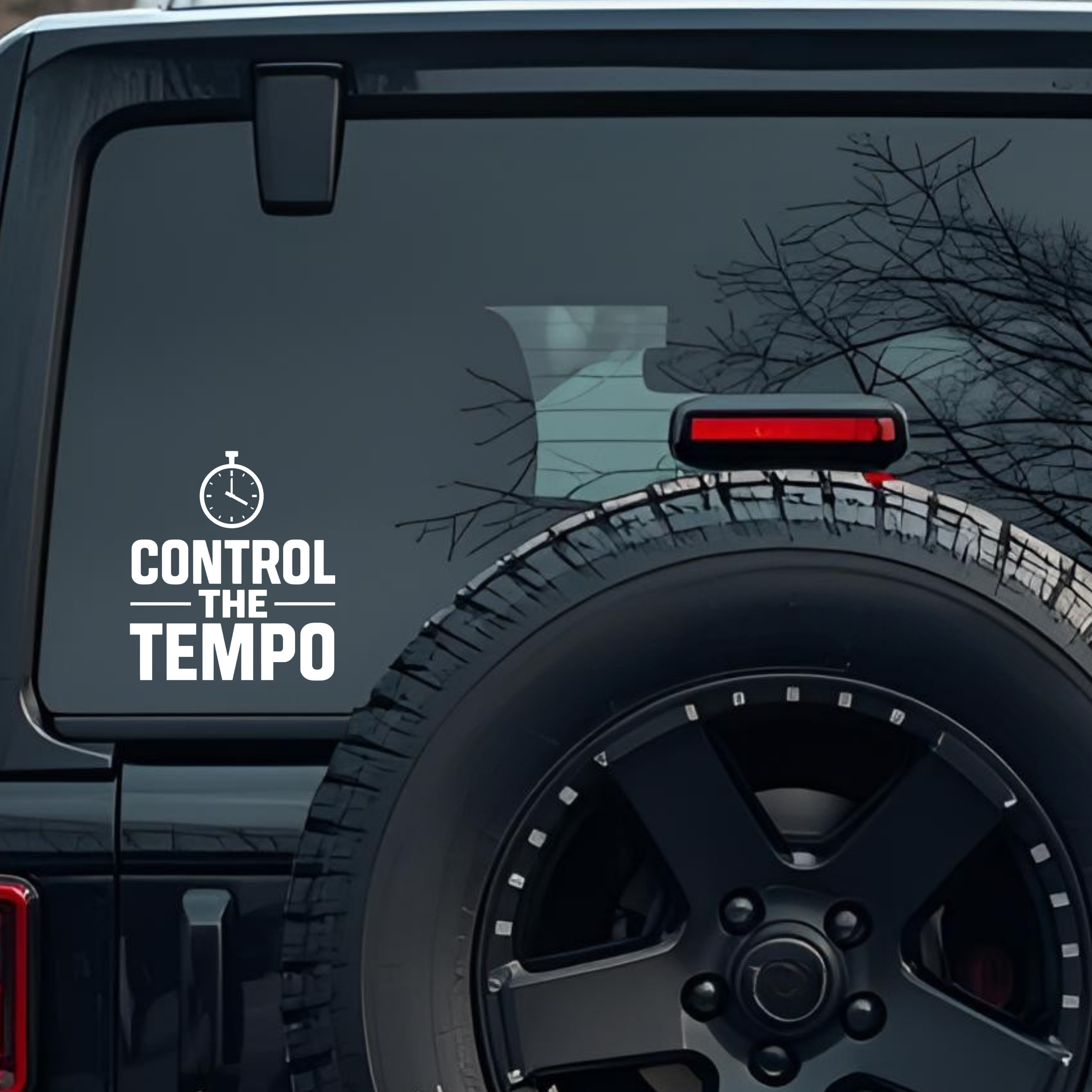 Control the Tempo Large 6 inch Premium Decal Sticker For Car Bumper Window Rear Windshield Stickers,