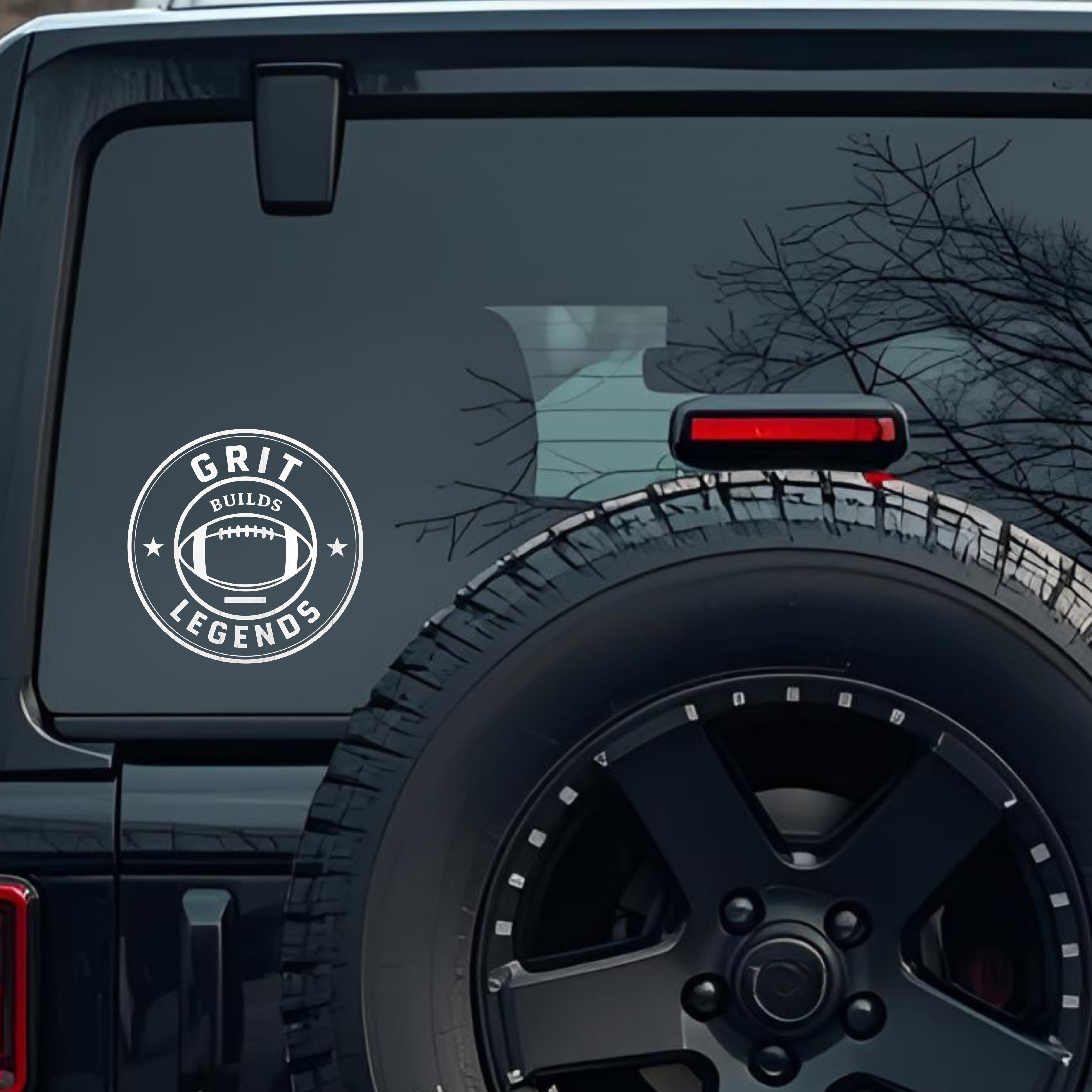 Grit Builds Legends Large 6 inch Premium Decal Sticker For Car Bumper Window Rear Windshield Sticker