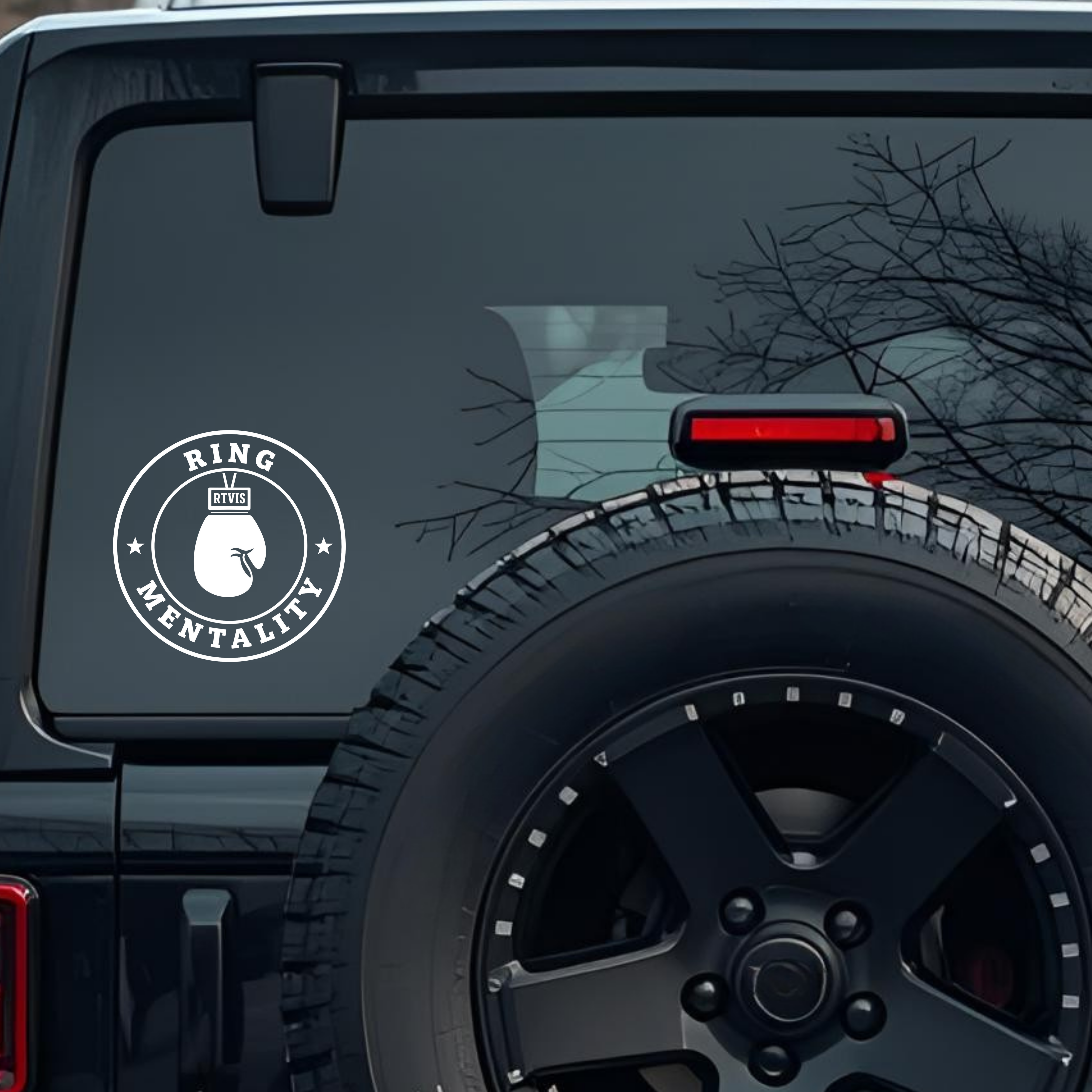 Ring Mentality Large 6 inch Premium Decal Sticker For Car Bumper Window Rear Windshield Stickers, Wa
