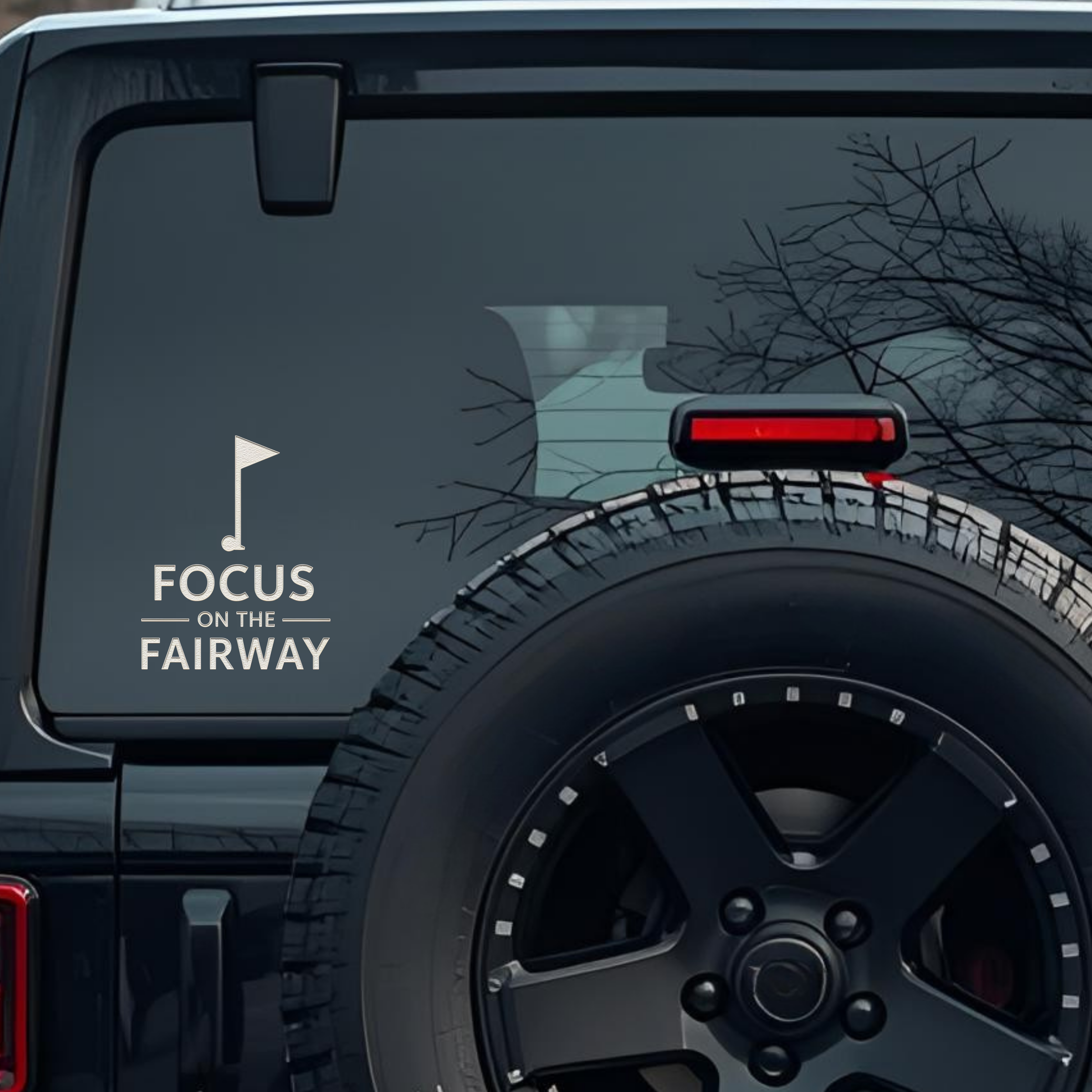 Focus on the Fairway Large 6 inch Premium Decal Sticker For Car Bumper Window Rear Windshield Sticke