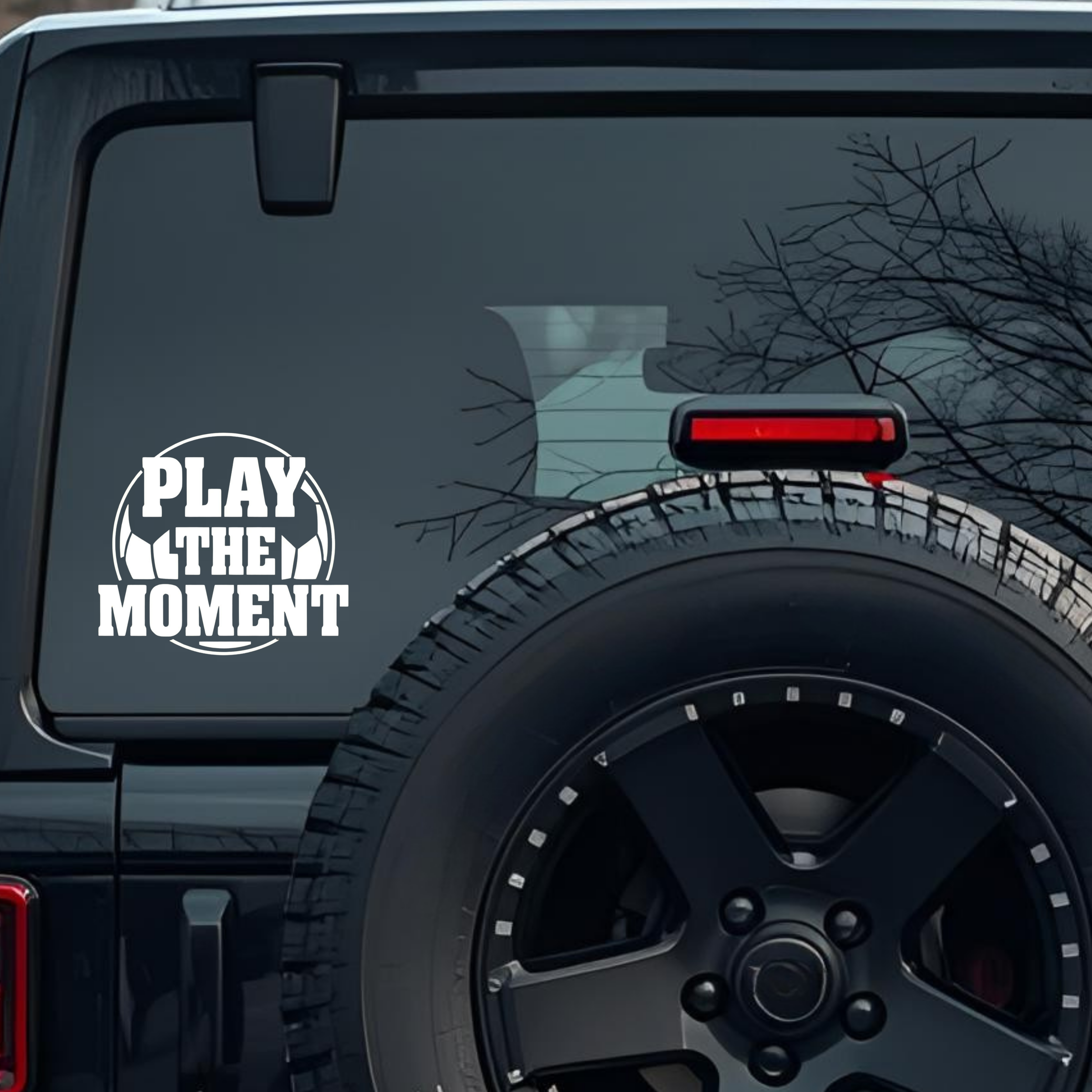 Play the Moment Large 6 inch Premium Decal Sticker For Car Bumper Window Rear Windshield Stickers, W