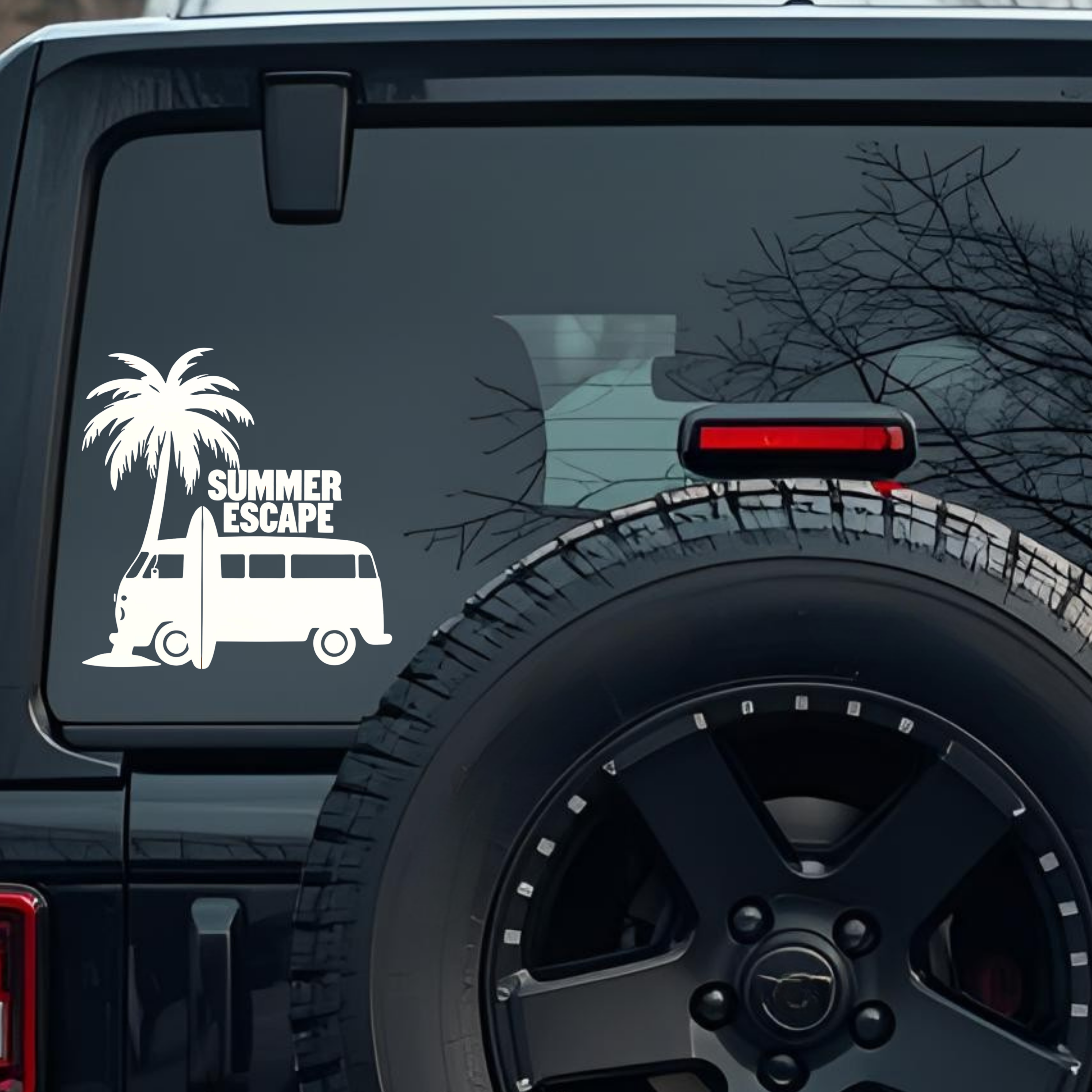 Summer Escape Large 6 inch Premium Decal Sticker For Car Bumper Window Rear Windshield Stickers, War