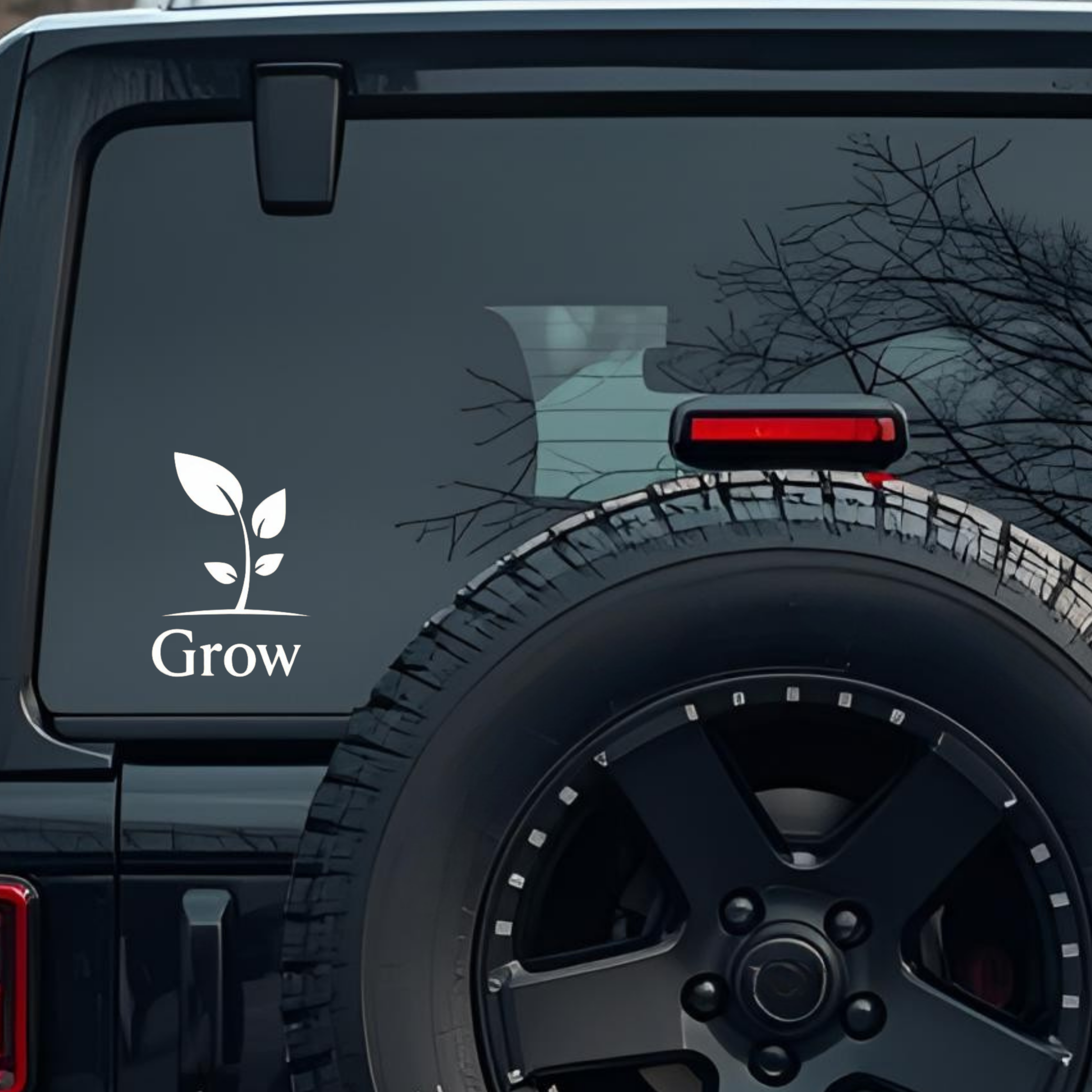 Grow Large 6 inch Premium Decal Sticker For Car Bumper Window Rear Windshield Stickers, Warning Sign