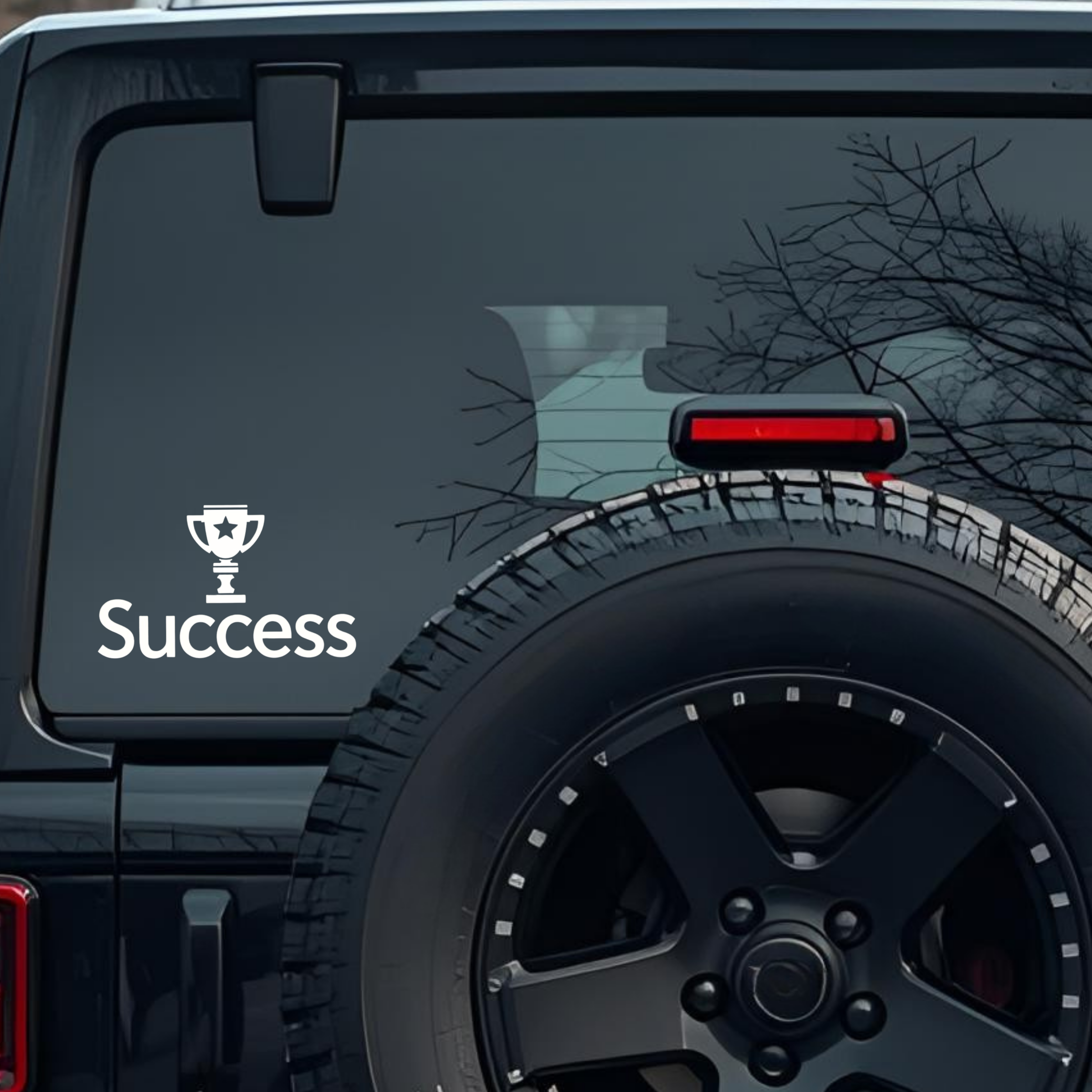 Success Large 6 inch Premium Decal Sticker For Car Bumper Window Rear Windshield Stickers, Warning S