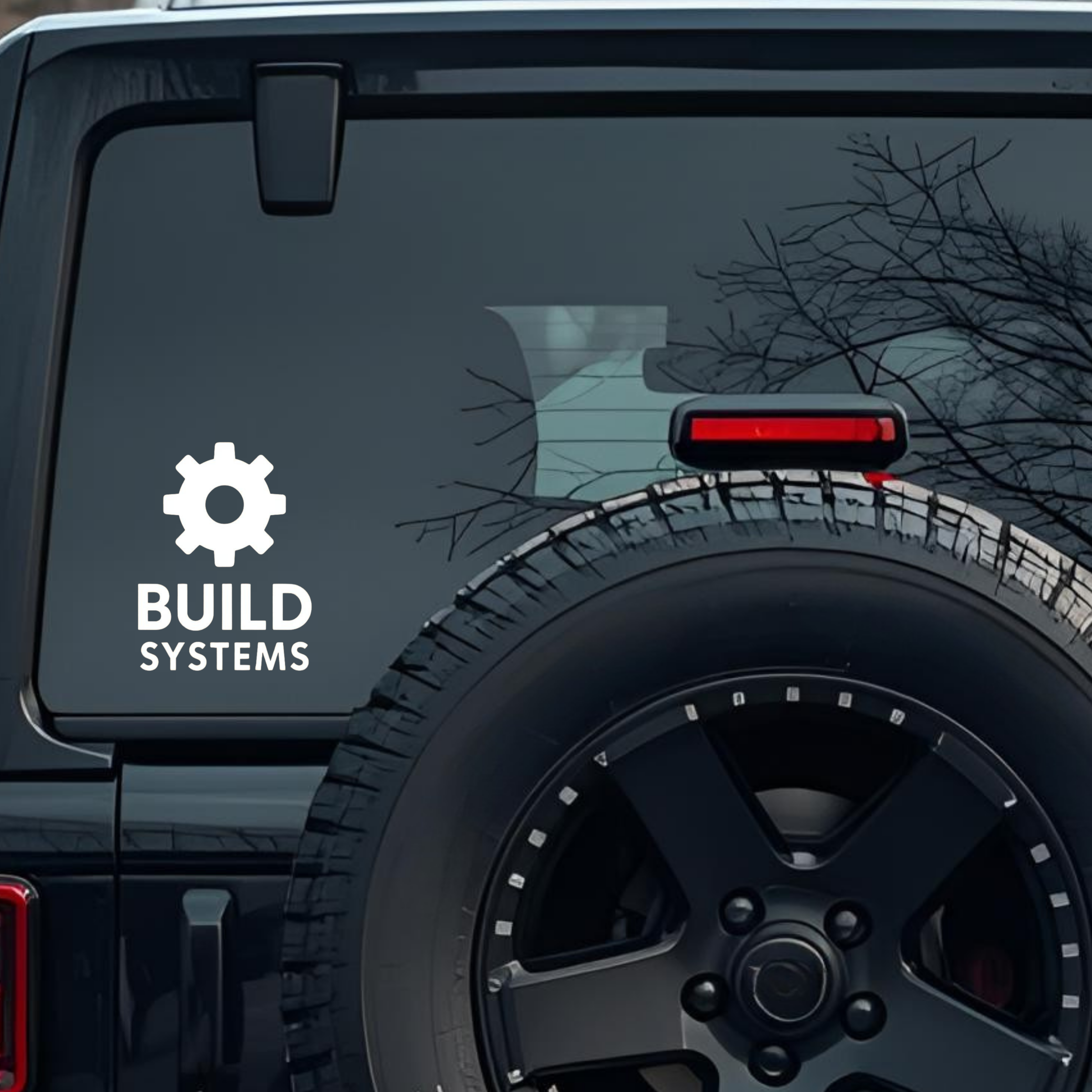 Build Systems Large 6 inch Premium Decal Sticker For Car Bumper Window Rear Windshield Stickers, War