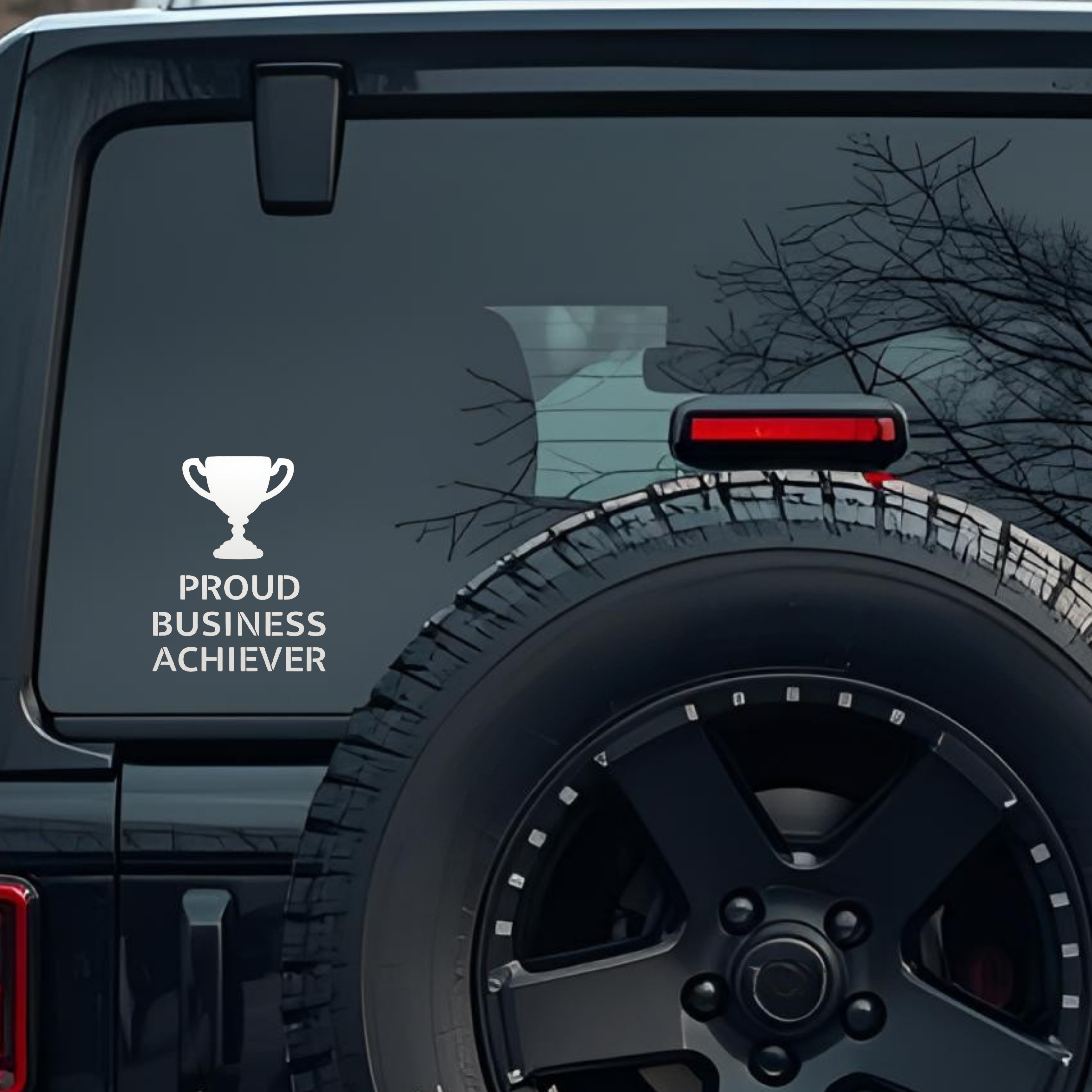 Proud Business Achiever Large 6 inch Premium Decal Sticker For Car Bumper Window Rear Windshield Sti