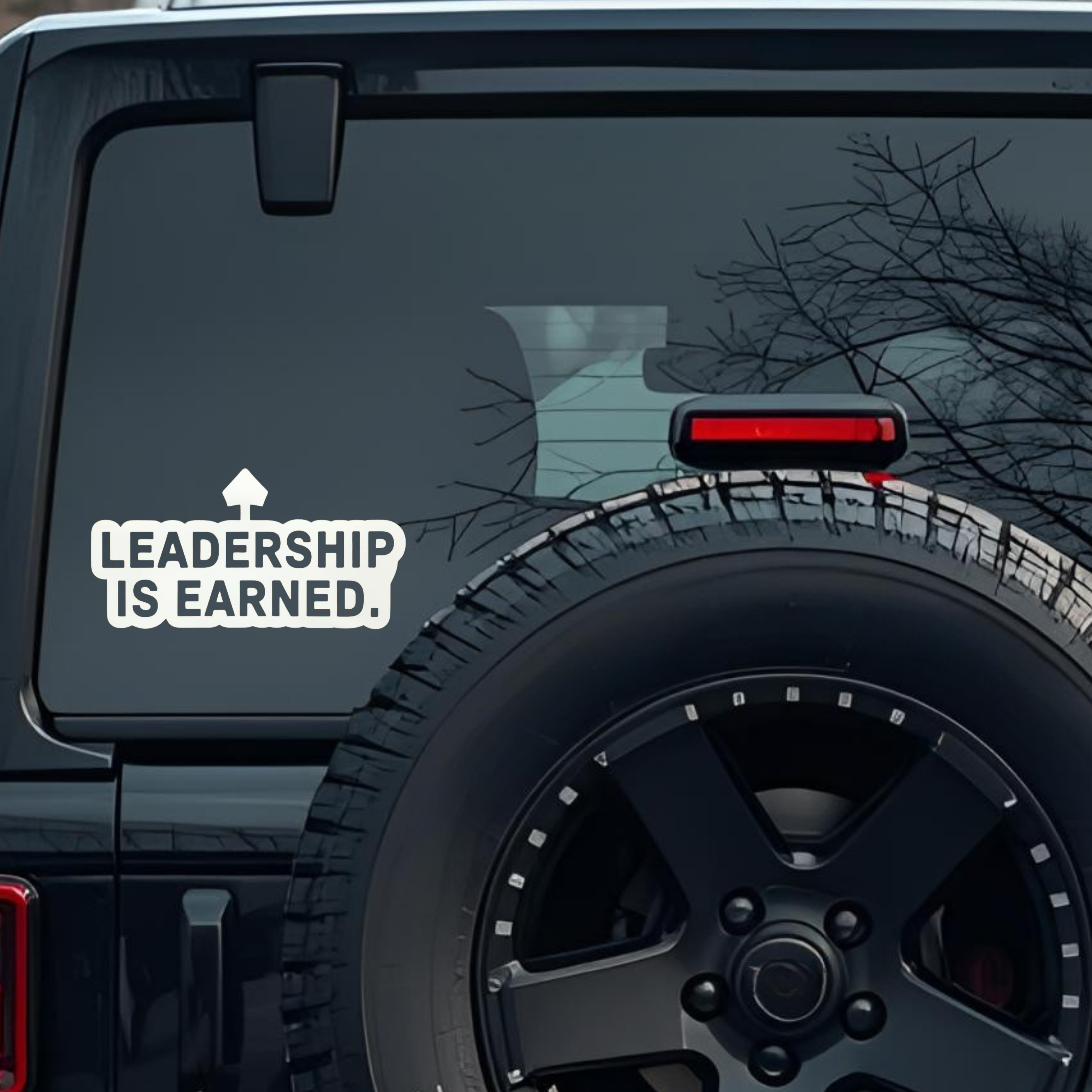 Leadership Is Earned Large 6 inch Premium Decal Sticker For Car Bumper Window Rear Windshield Sticke