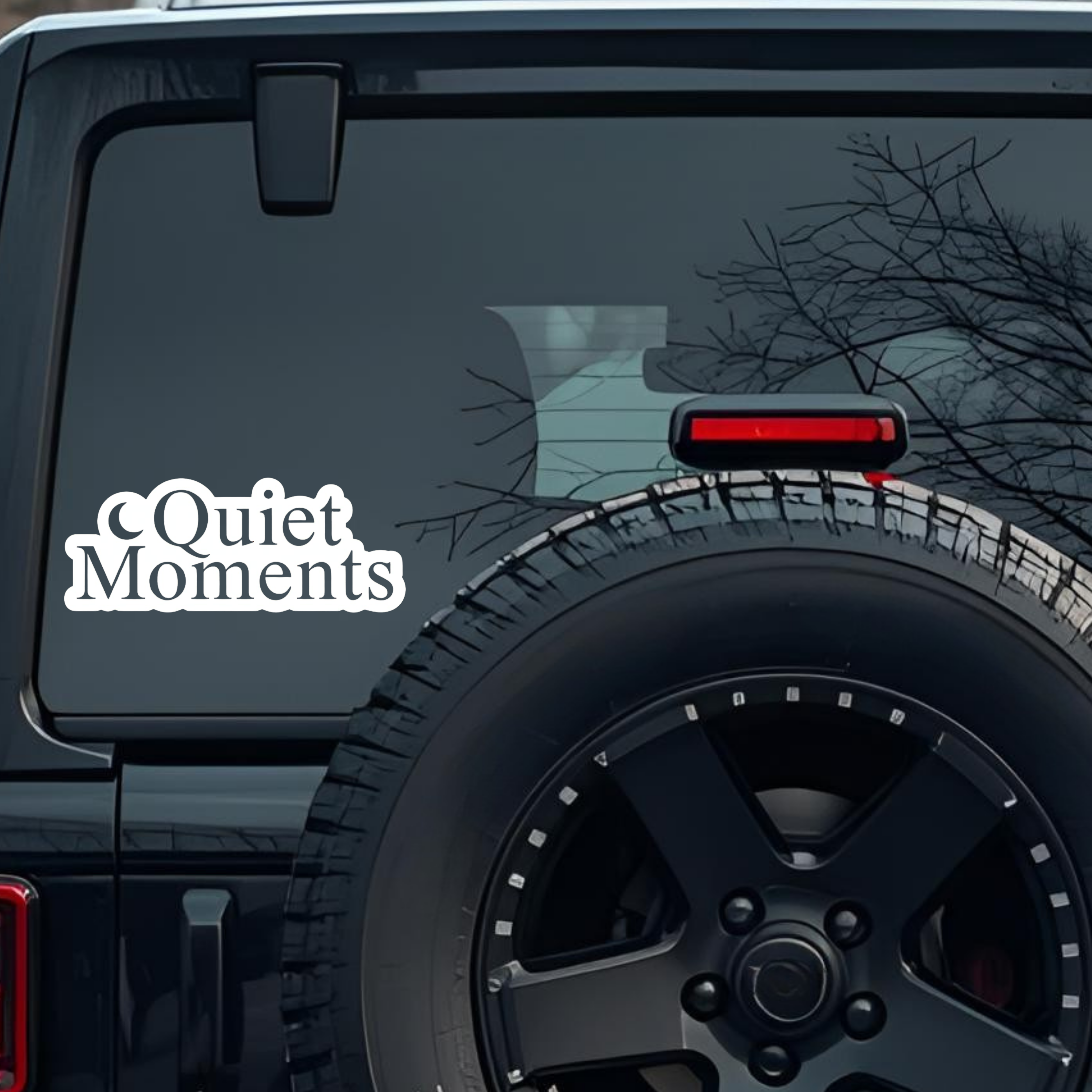 Quiet Moments Large 6 inch Premium Decal Sticker For Car Bumper Window Rear Windshield Stickers, War