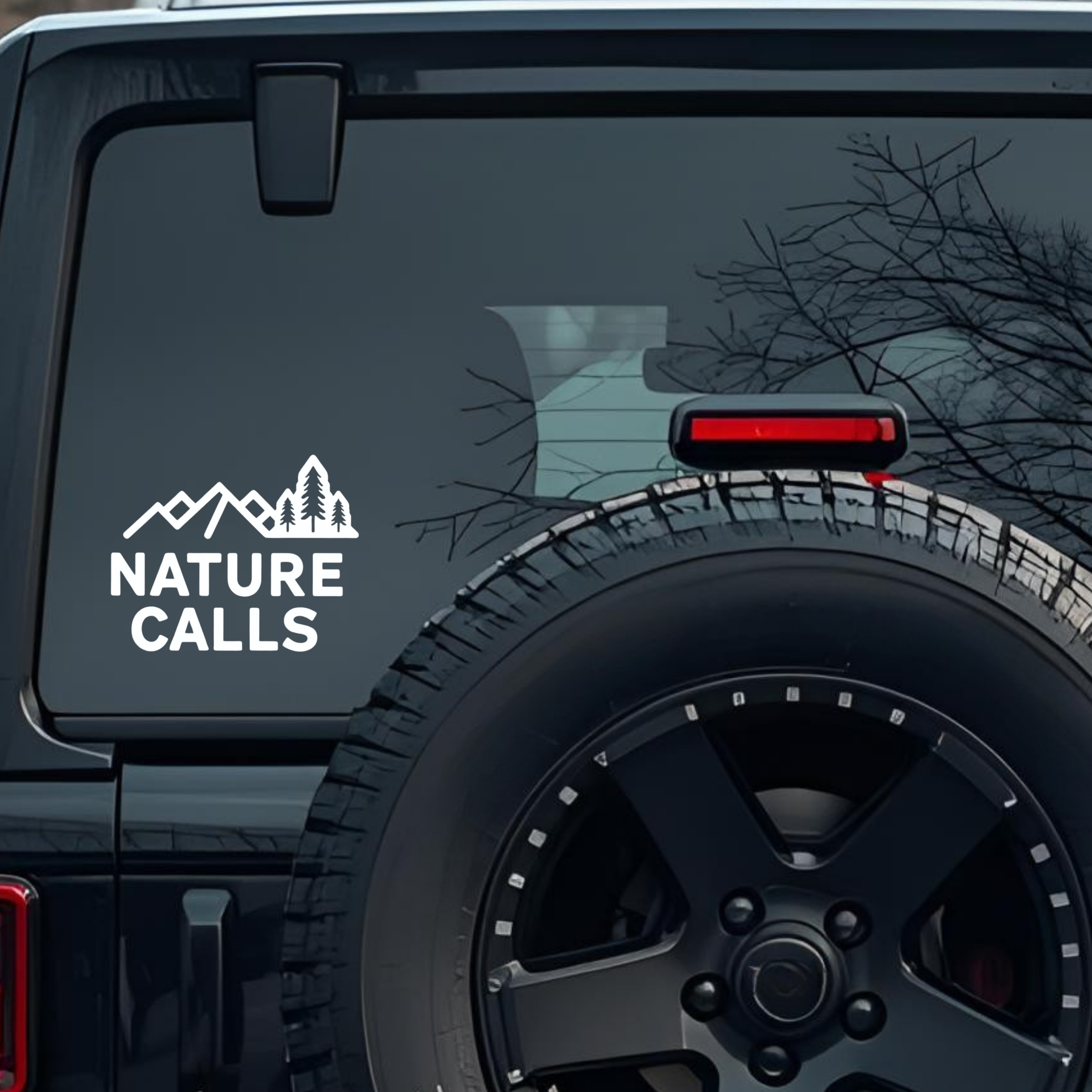 Nature Calls Large 6 inch Premium Decal Sticker For Car Bumper Window Rear Windshield Stickers, Warn