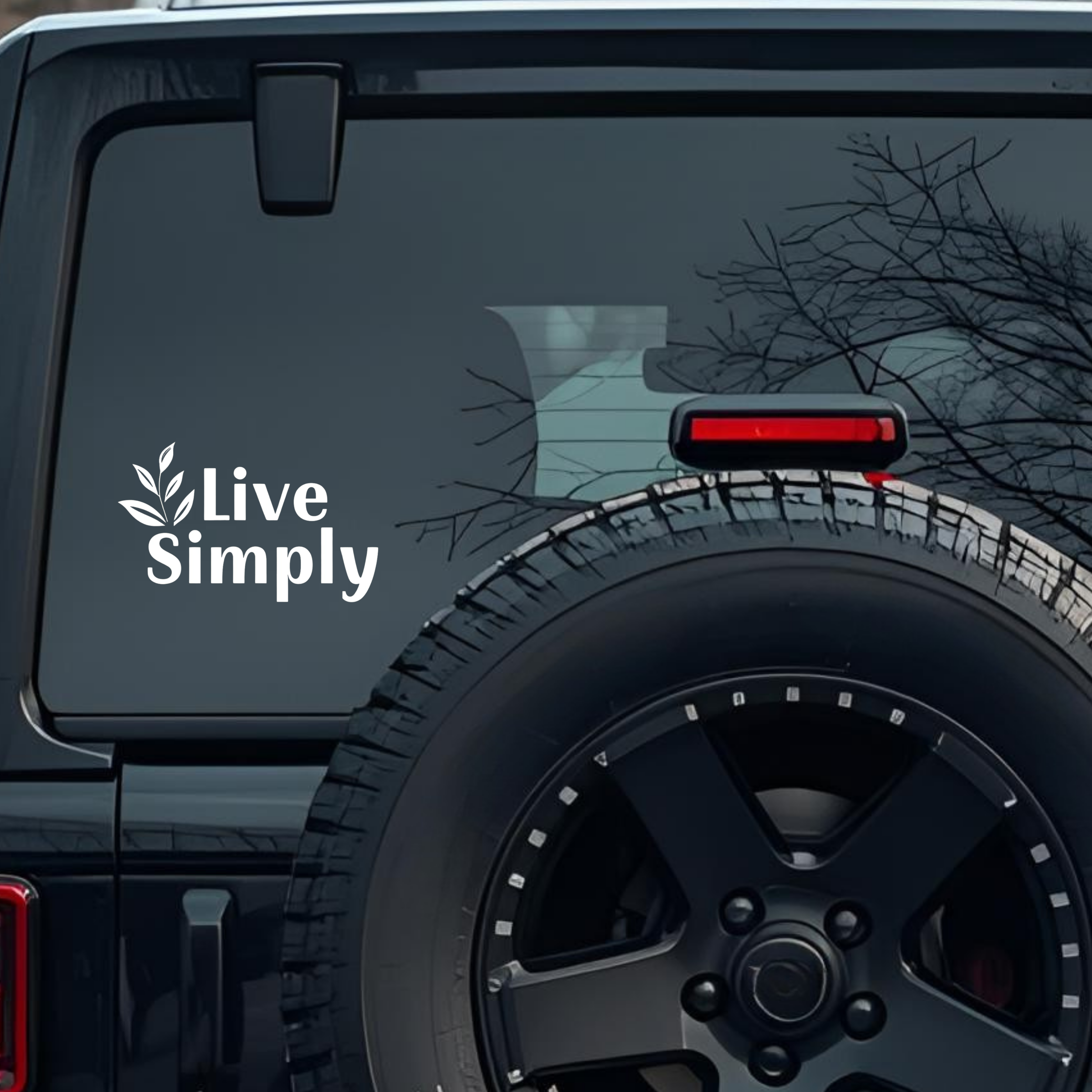 Live Simply Large 6 inch Premium Decal Sticker For Car Bumper Window Rear Windshield Stickers, Warni