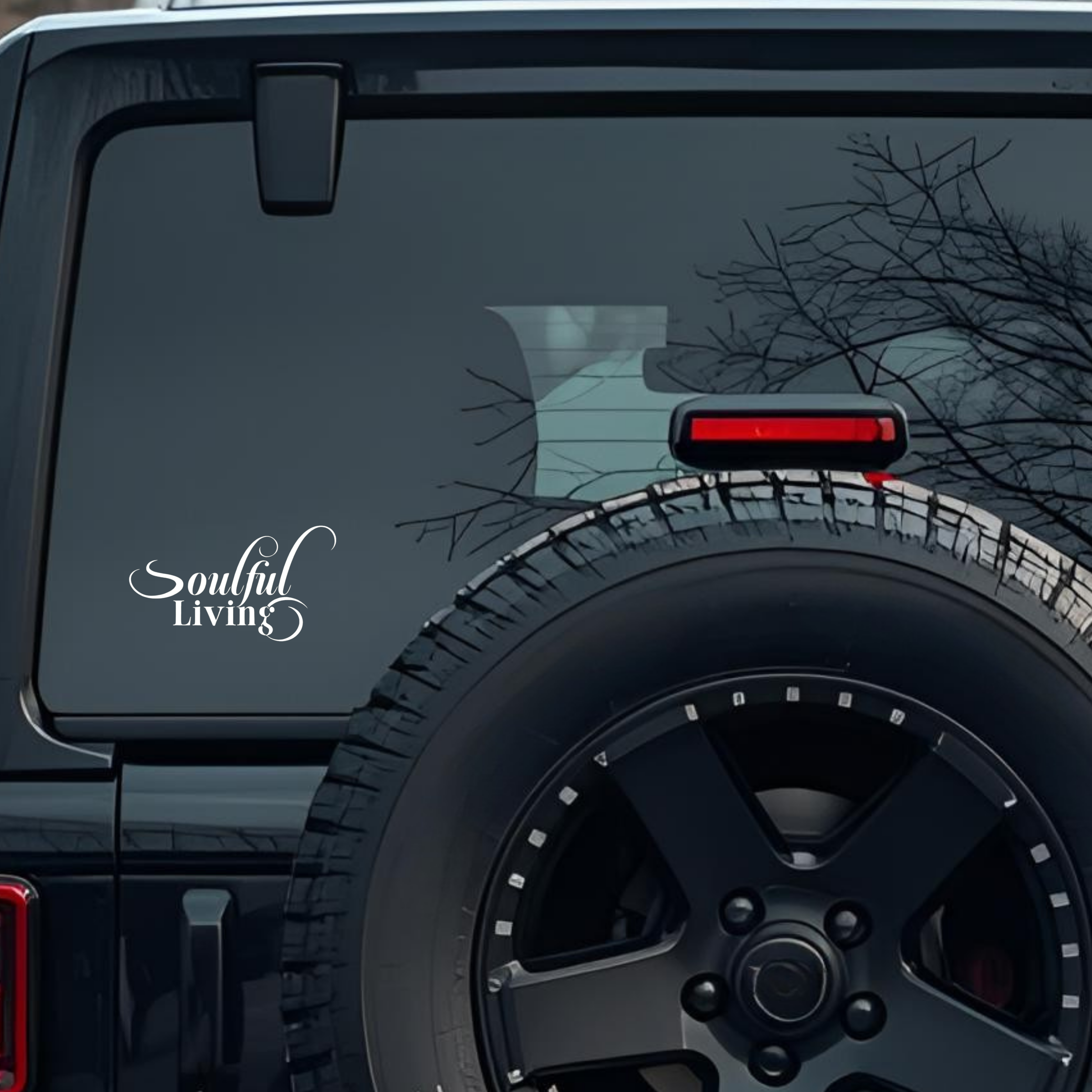 Soulful Living Large 6 inch Premium Decal Sticker For Car Bumper Window Rear Windshield Stickers, Wa