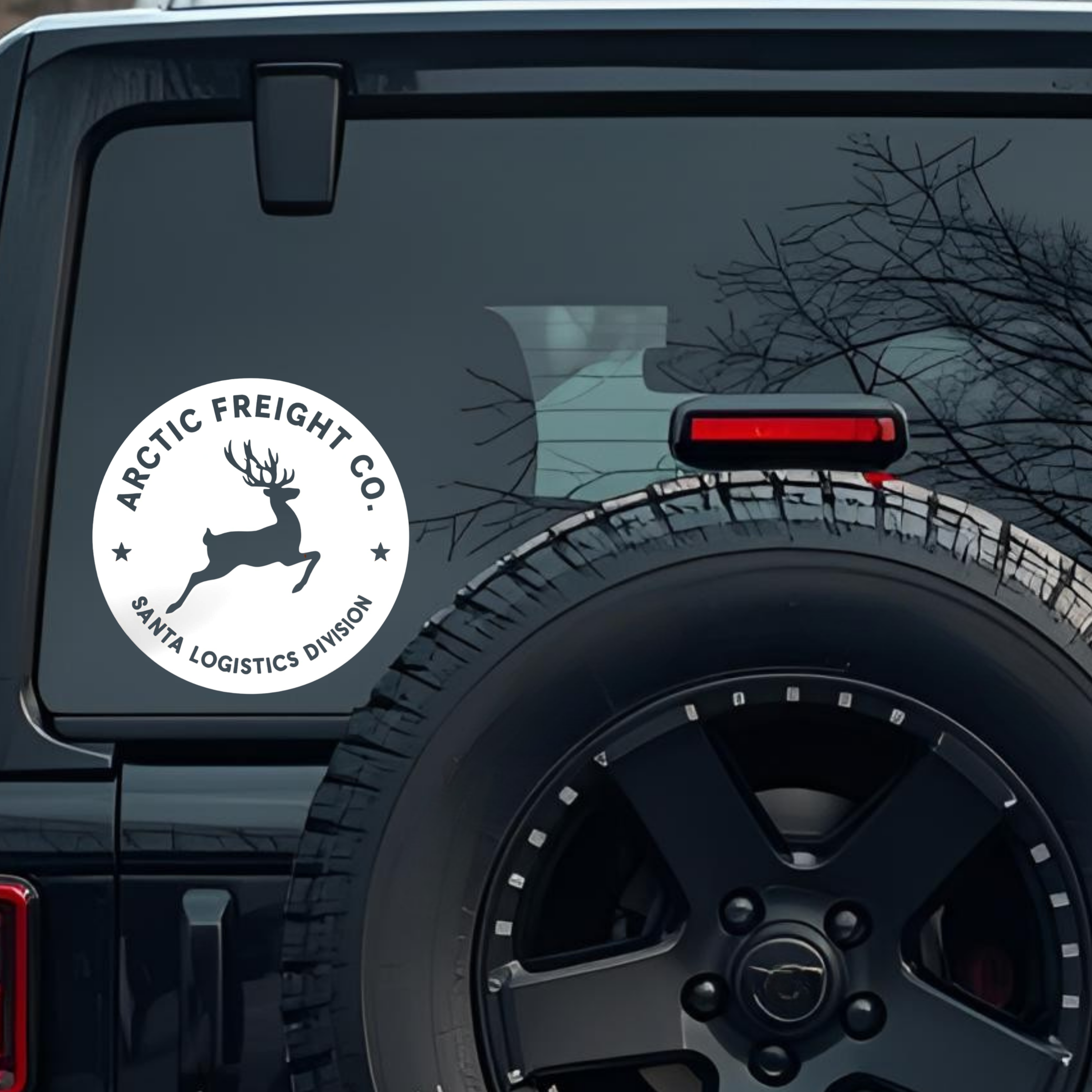 Santa Logistics Division Large 6 inch Premium Decal Sticker For Car Bumper Window Rear Windshield St