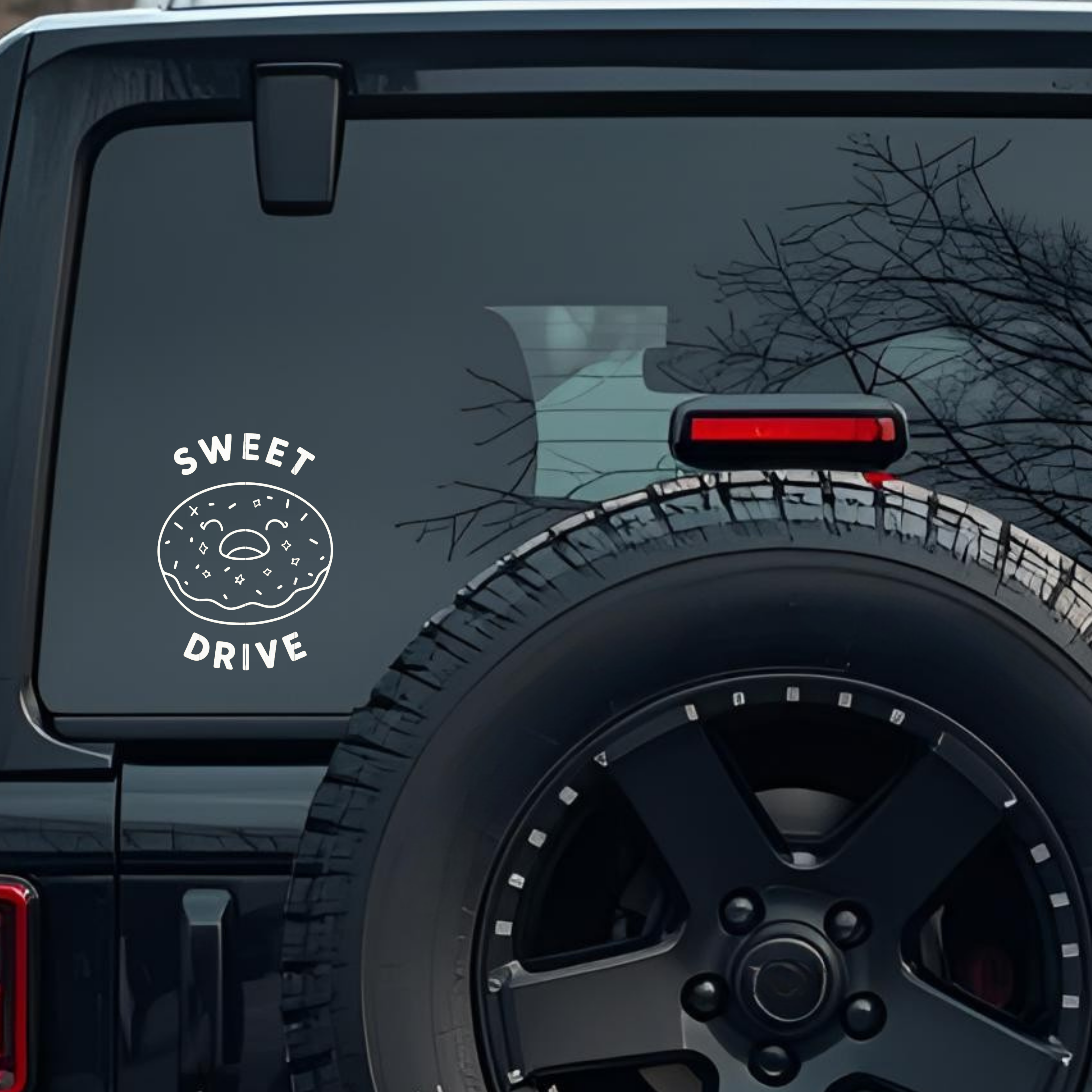 Sweet Drive Large 6 inch Premium Decal Sticker For Car Bumper Window Rear Windshield Stickers, Warni