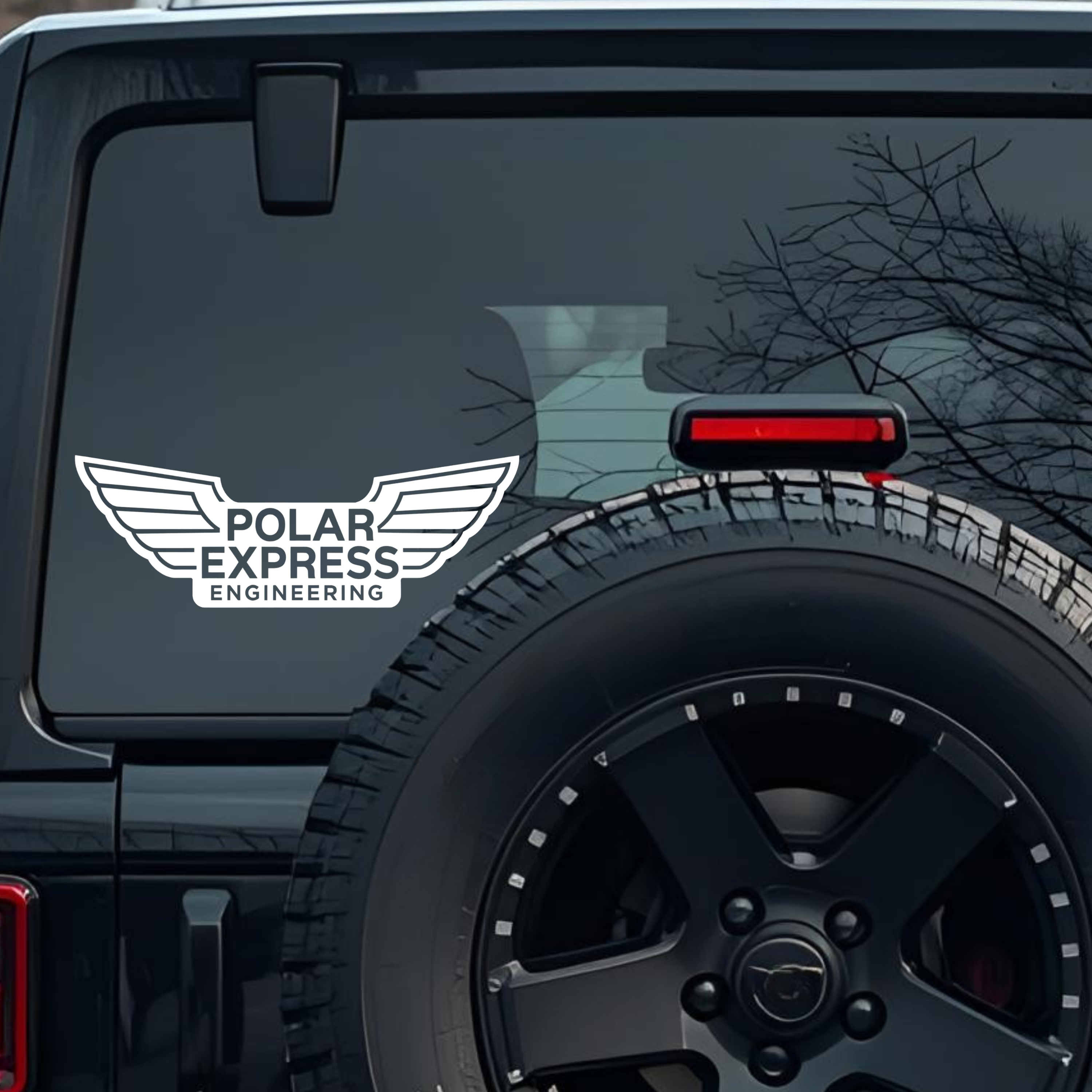 Polar Express Engineering Large 6 inch Premium Decal Sticker For Car Bumper Window Rear Windshield S