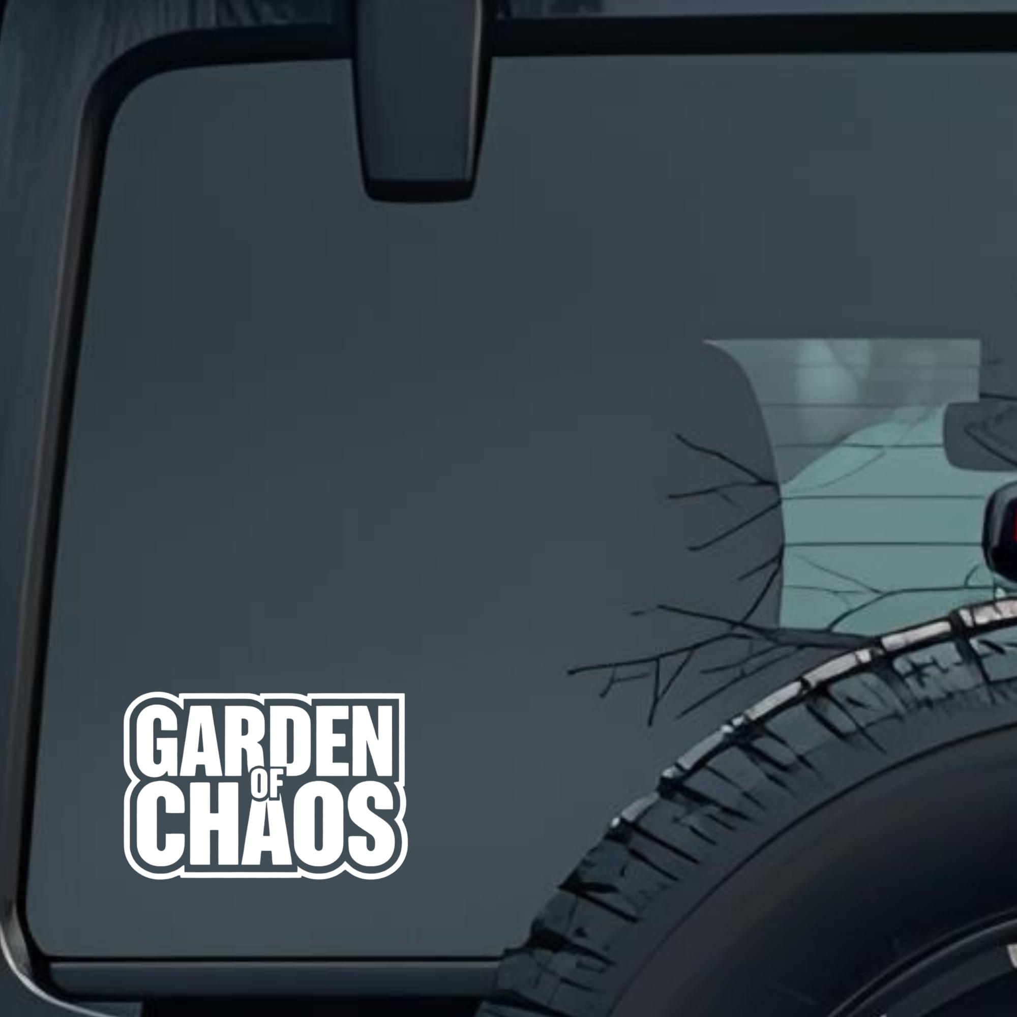Garden of Chaos Large 6 inch Premium Decal Sticker For Car Bumper Window Rear Windshield Stickers, W