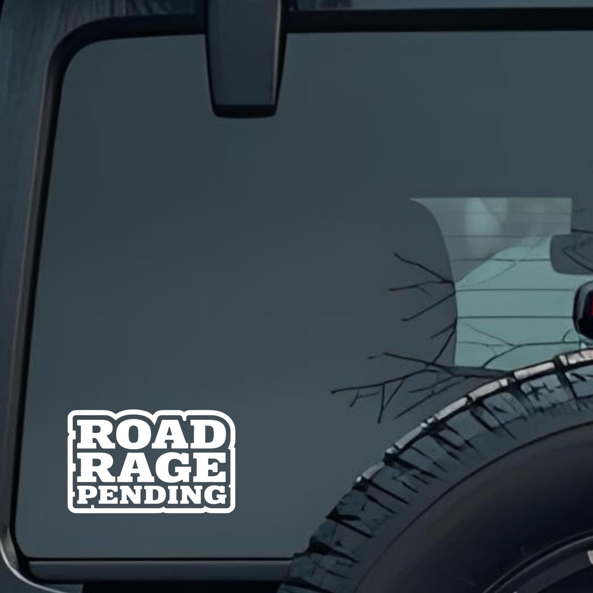 Road Rage Pend Large 6 inch Premium Decal Sticker For Car Bumper Window Rear Windshield Stickers, Wa