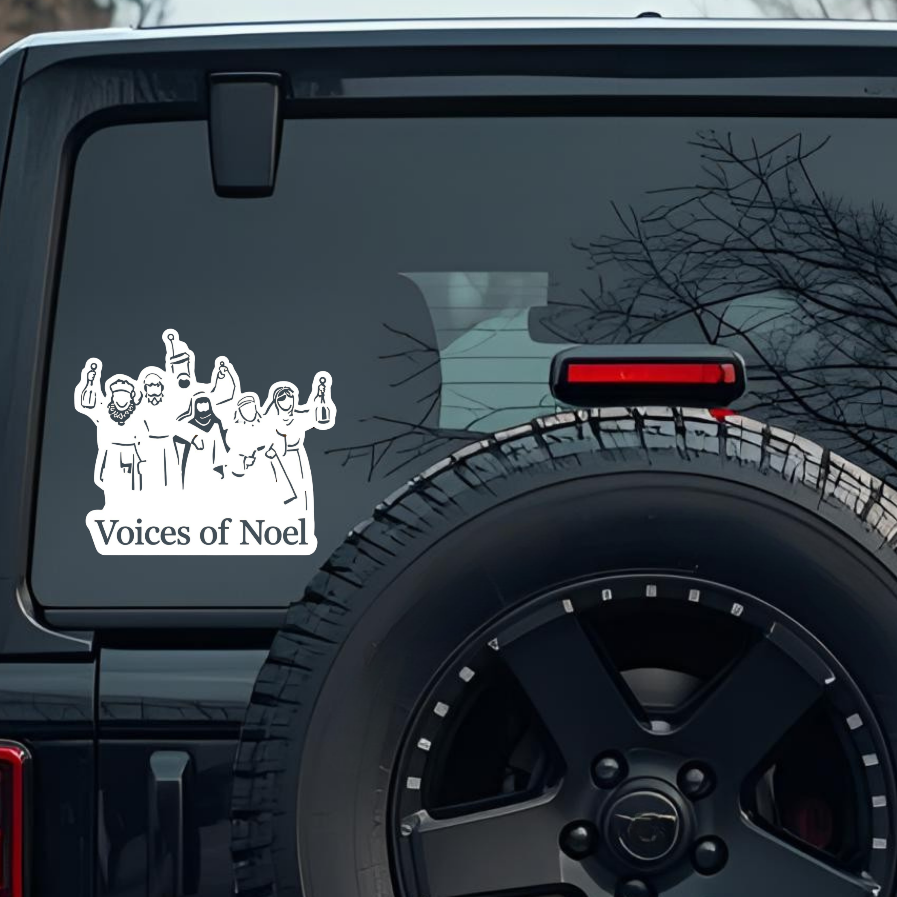 Voices of Noel Large 6 inch Premium Decal Sticker For Car Bumper Window Rear Windshield Stickers, Wa