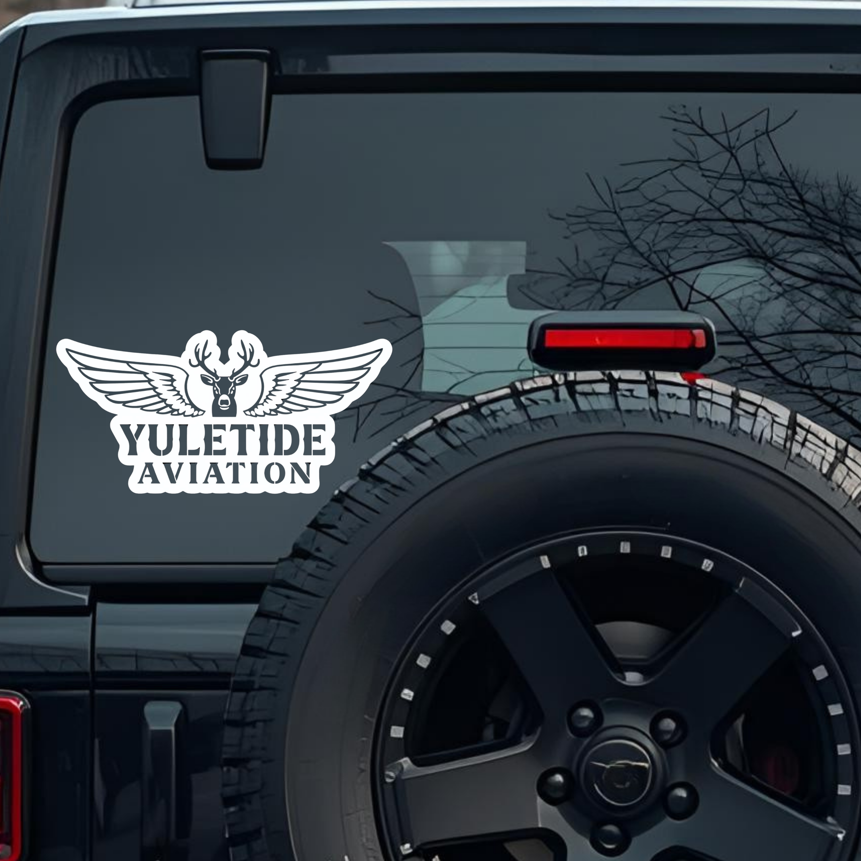 Yuletide Aviation Large 6 inch Premium Decal Sticker For Car Bumper Window Rear Windshield Stickers,