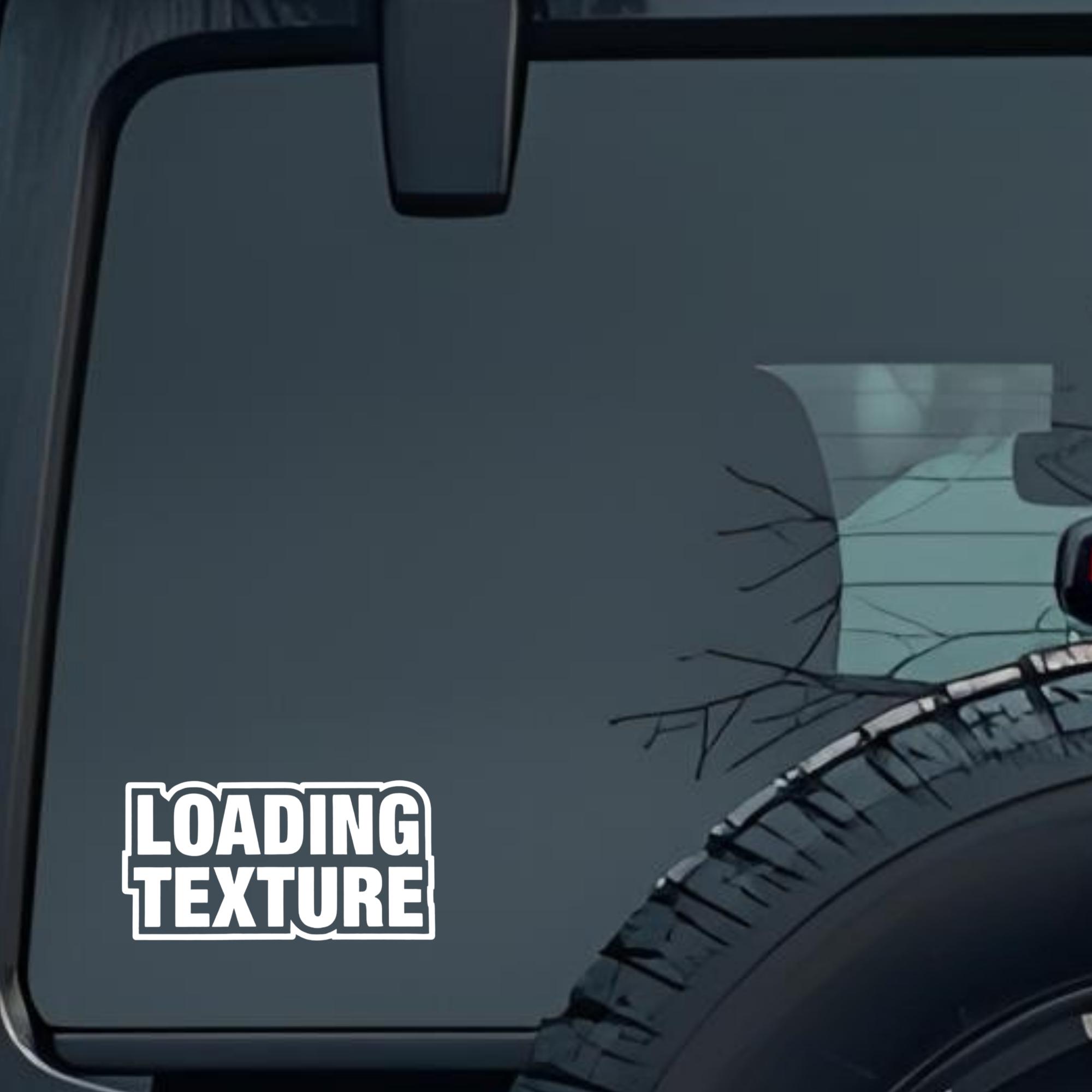 Loading Texture Large 6 inch Premium Decal Sticker For Car Bumper Window Rear Windshield Stickers, W