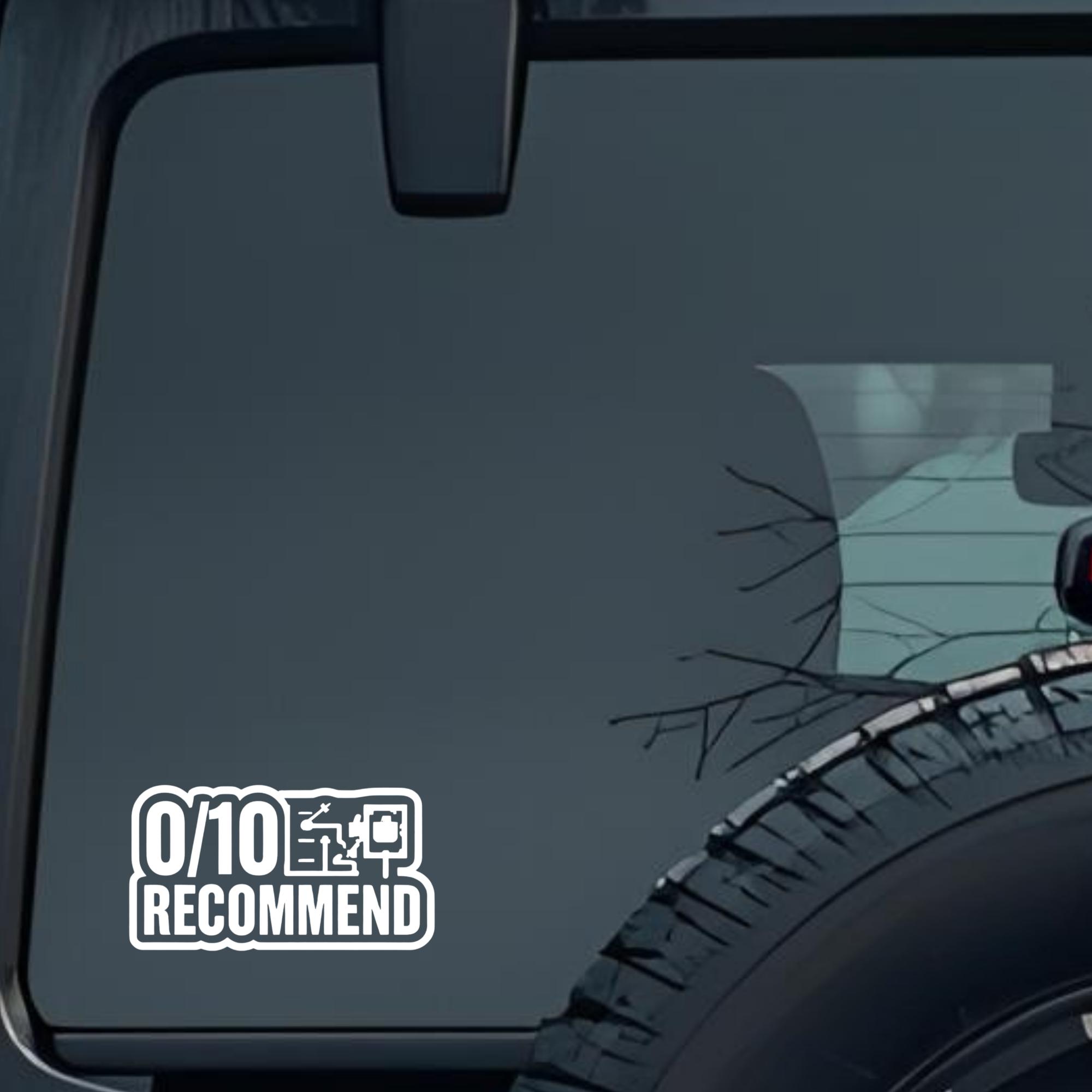 0/10 Recommend Large 6 inch Premium Decal Sticker For Car Bumper Window Rear Windshield Stickers, Wa