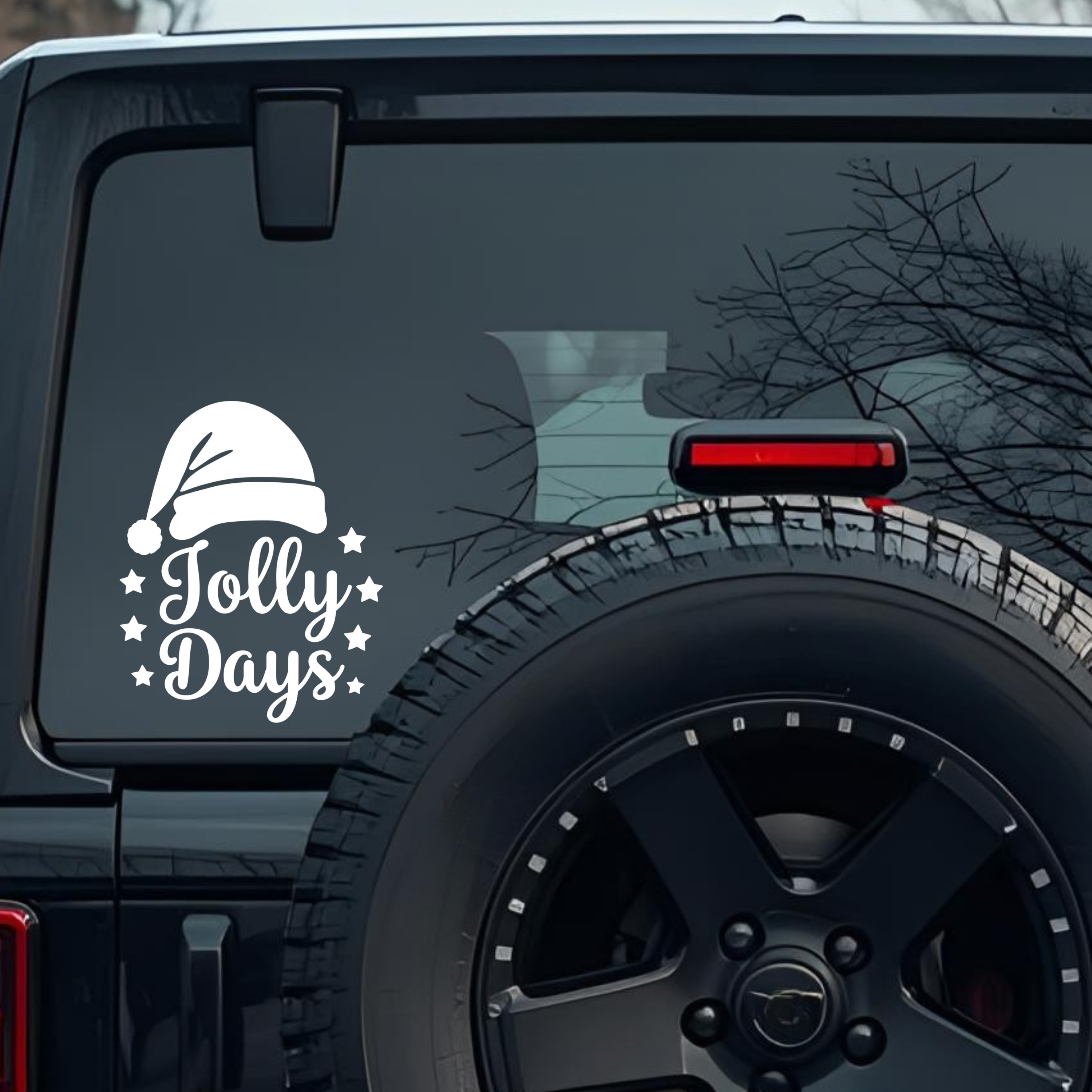Jolly Days Large 6 inch Premium Decal Sticker For Car Bumper Window Rear Windshield Stickers, Warnin